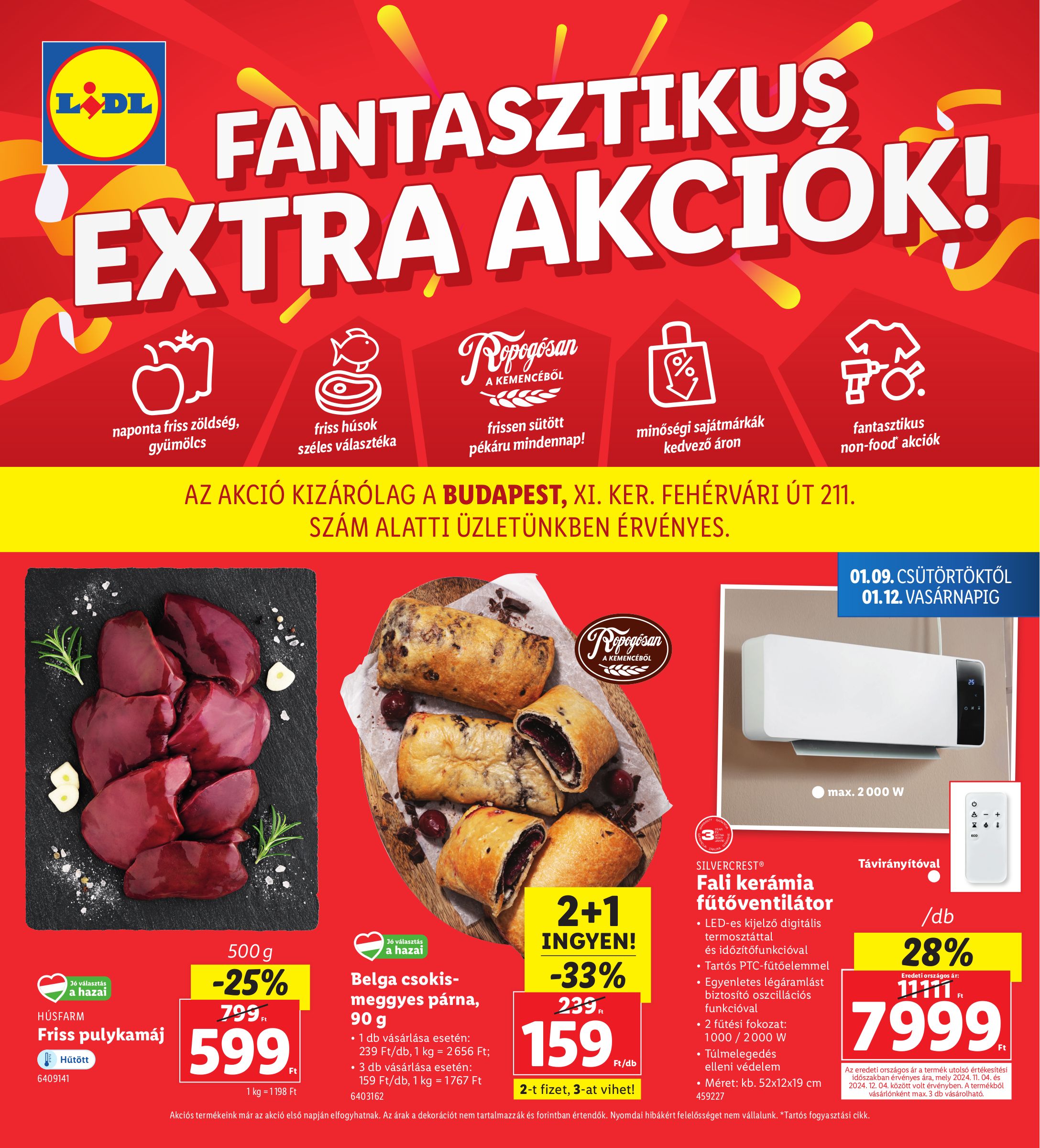 lidl - Lidl - Budapest, XI.ker akciós újság, érvényes 01.09. - 01.12.