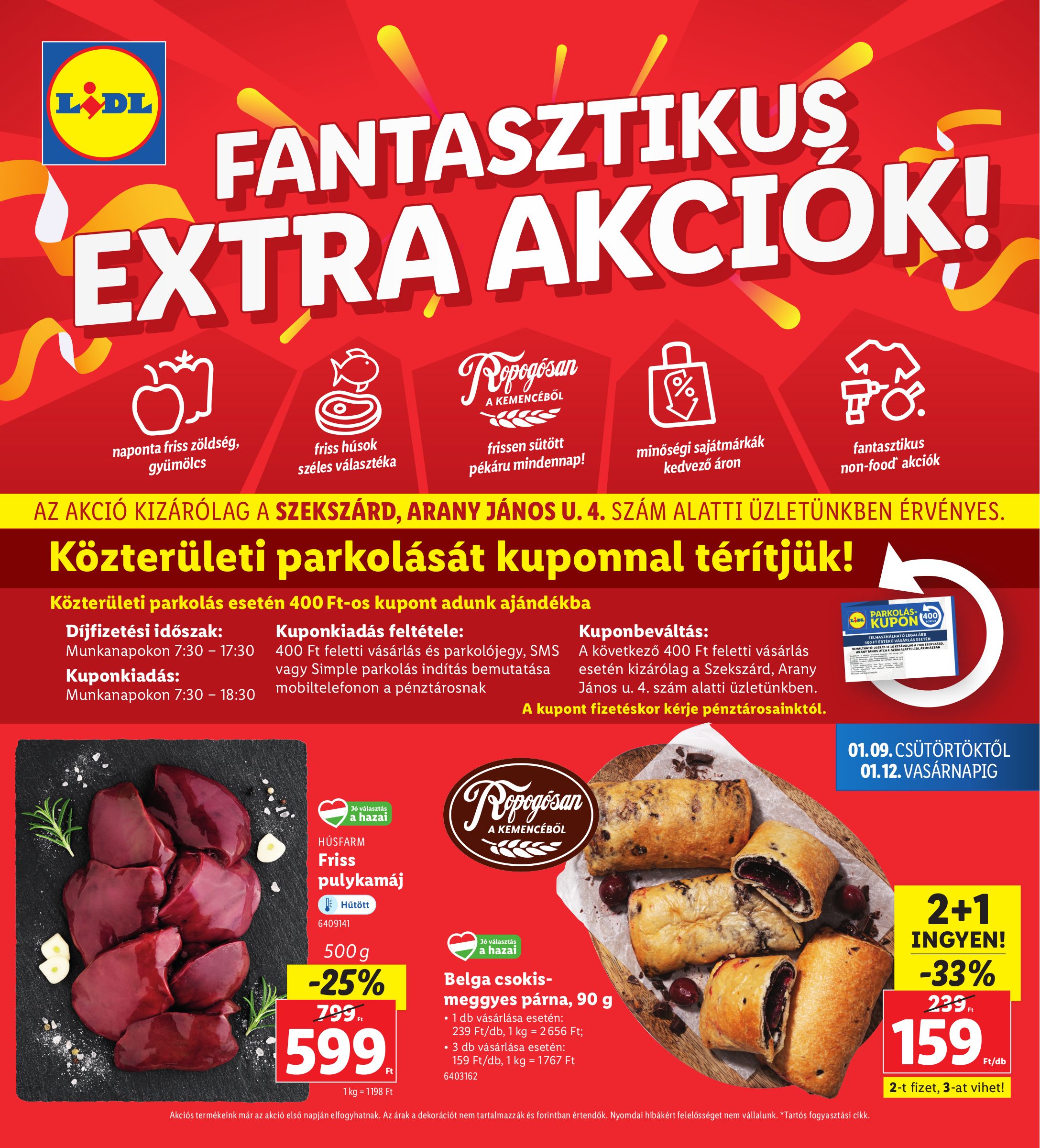 lidl - Lidl - Szekszárd akciós újság, érvényes 01.09. - 01.12.