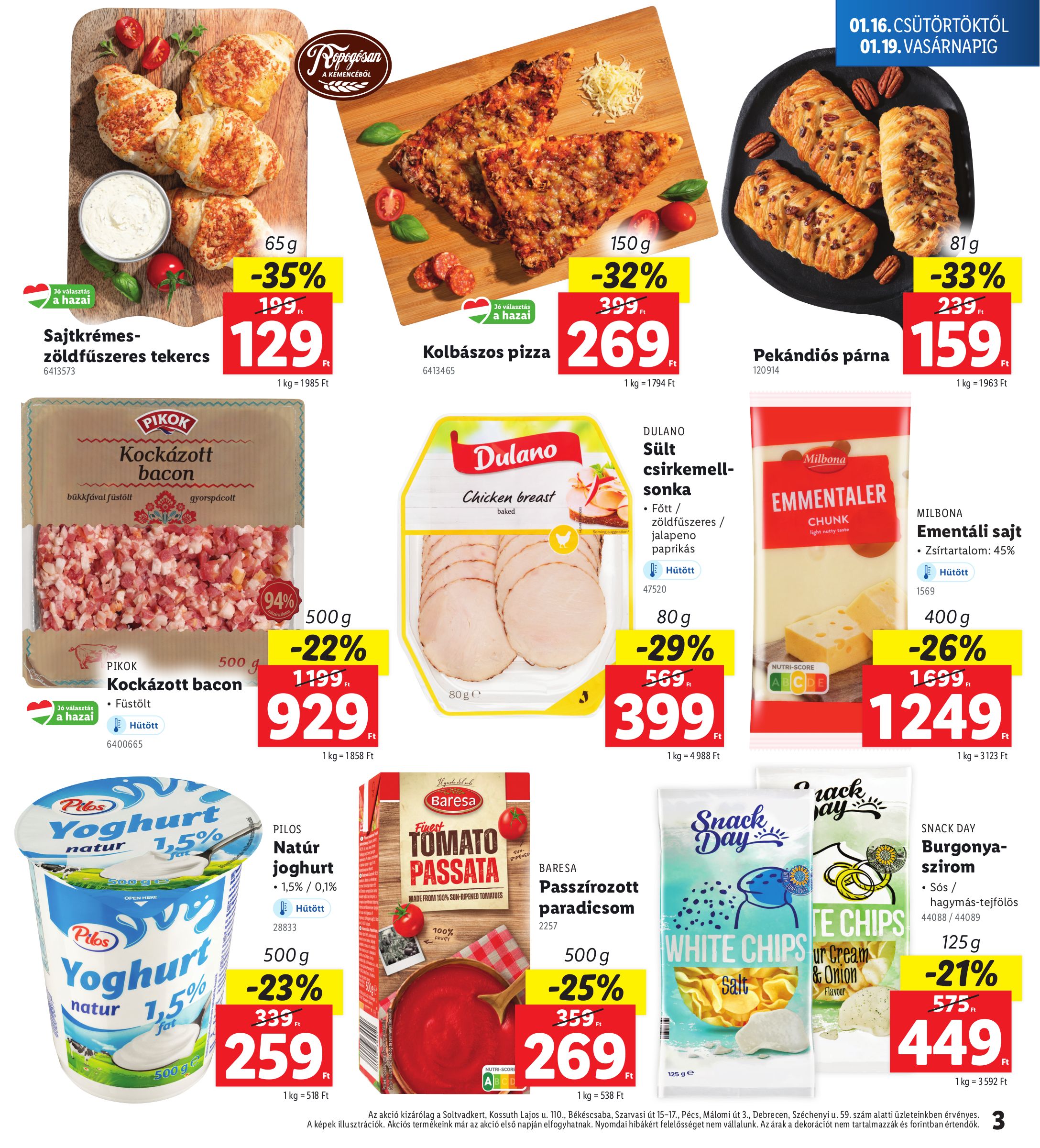 lidl - Lidl - Soltvadkert, Békéscsaba, Debrecen, Pécs akciós újság, érvényes 01.16. - 01.19. - page: 3