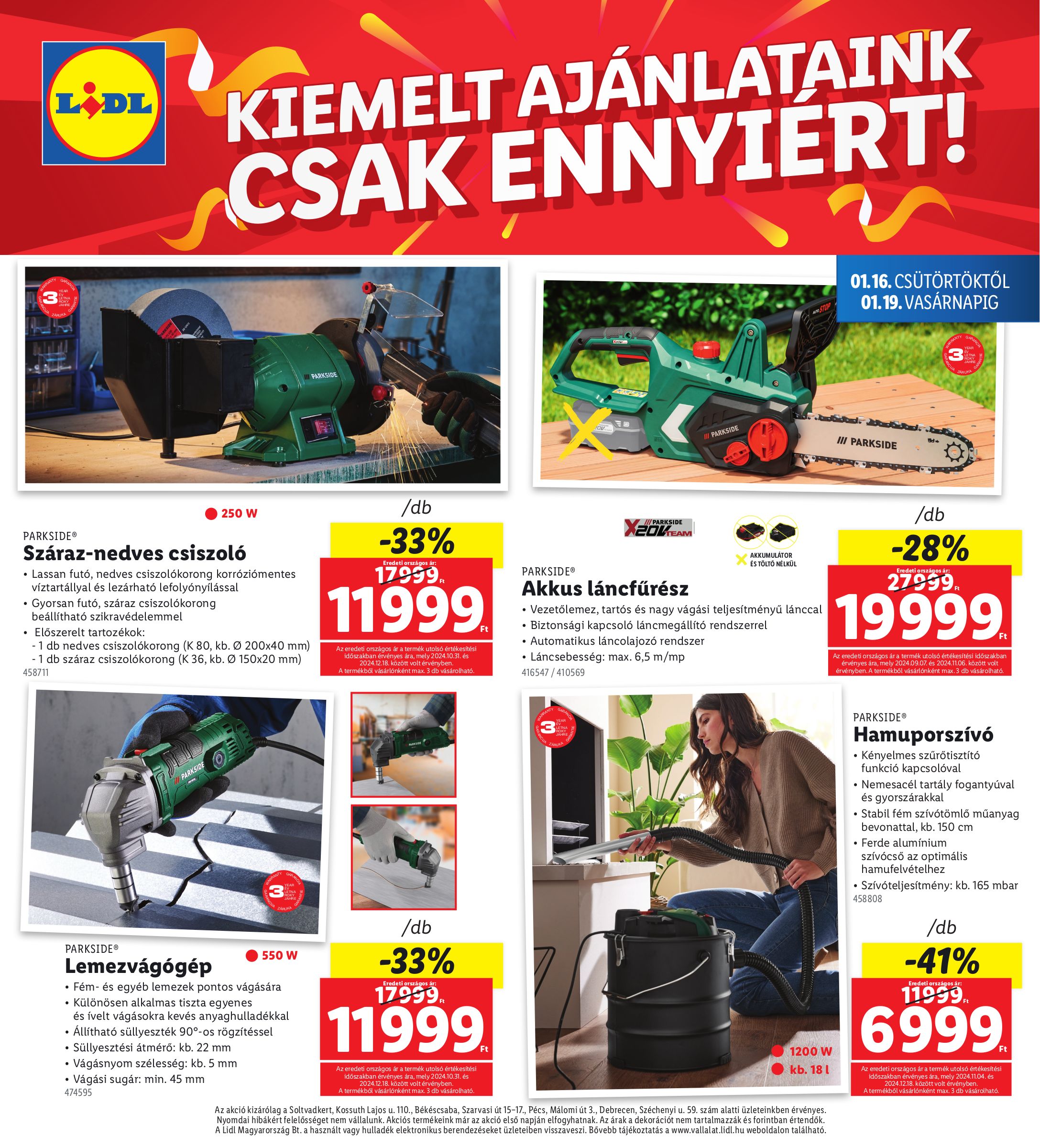 lidl - Lidl - Soltvadkert, Békéscsaba, Debrecen, Pécs akciós újság, érvényes 01.16. - 01.19. - page: 4