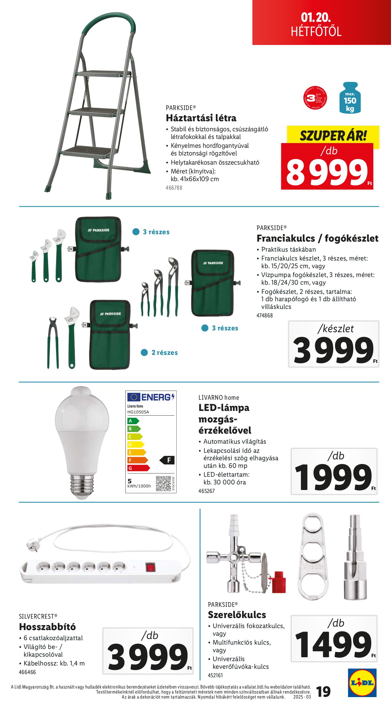 lidl - Lidl akciós újság, érvényes 01.16. - 01.22. - page: 19