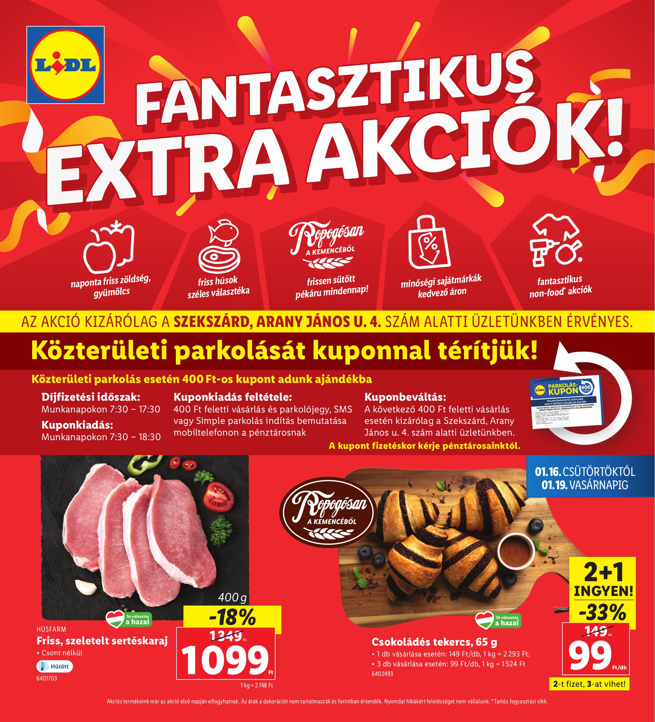 lidl - Lidl - Szekszárd akciós újság, érvényes 01.16. - 01.19.