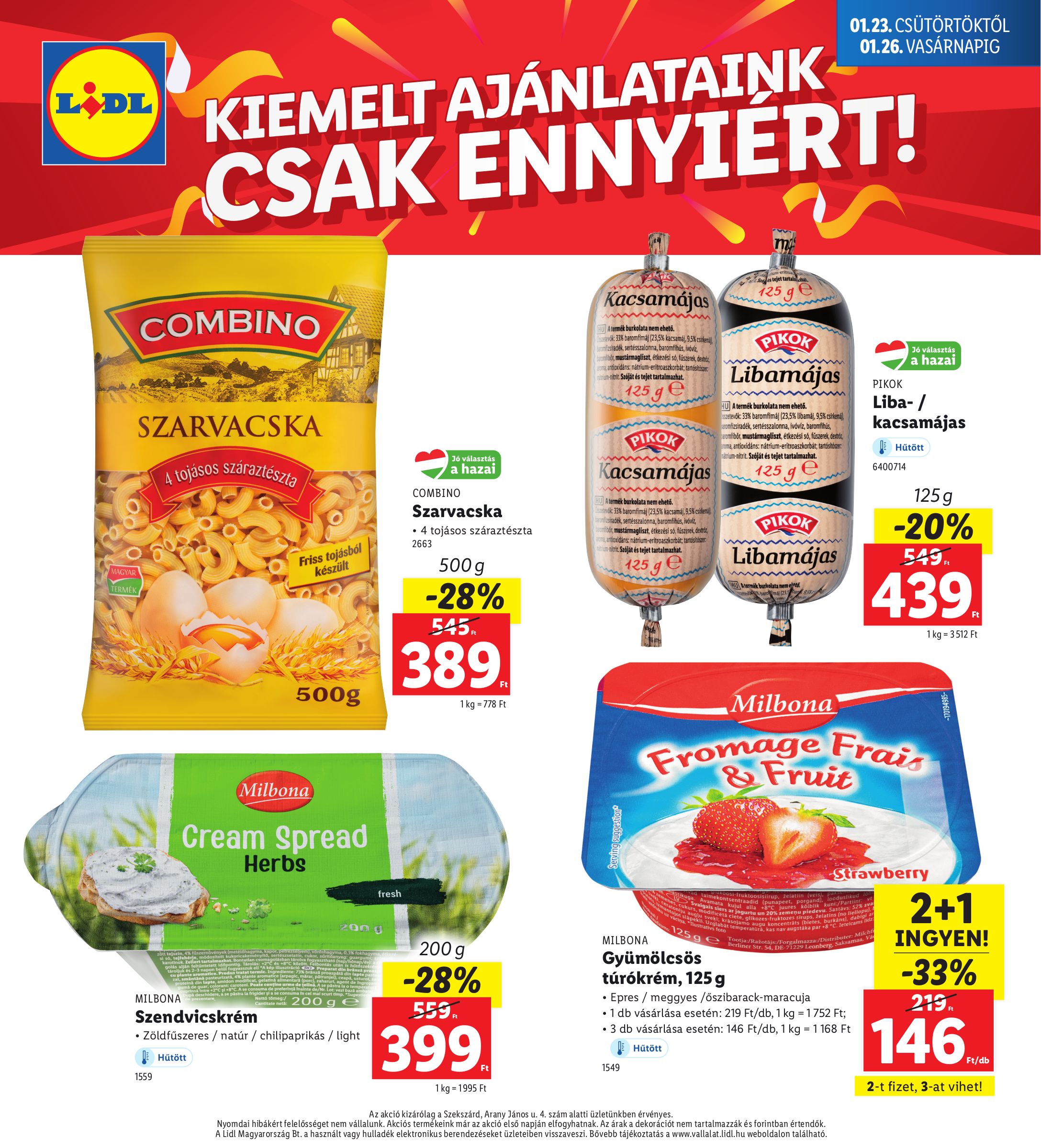 lidl - Lidl - Szekszárd akciós újság, érvényes 01.23. - 01.26. - page: 4