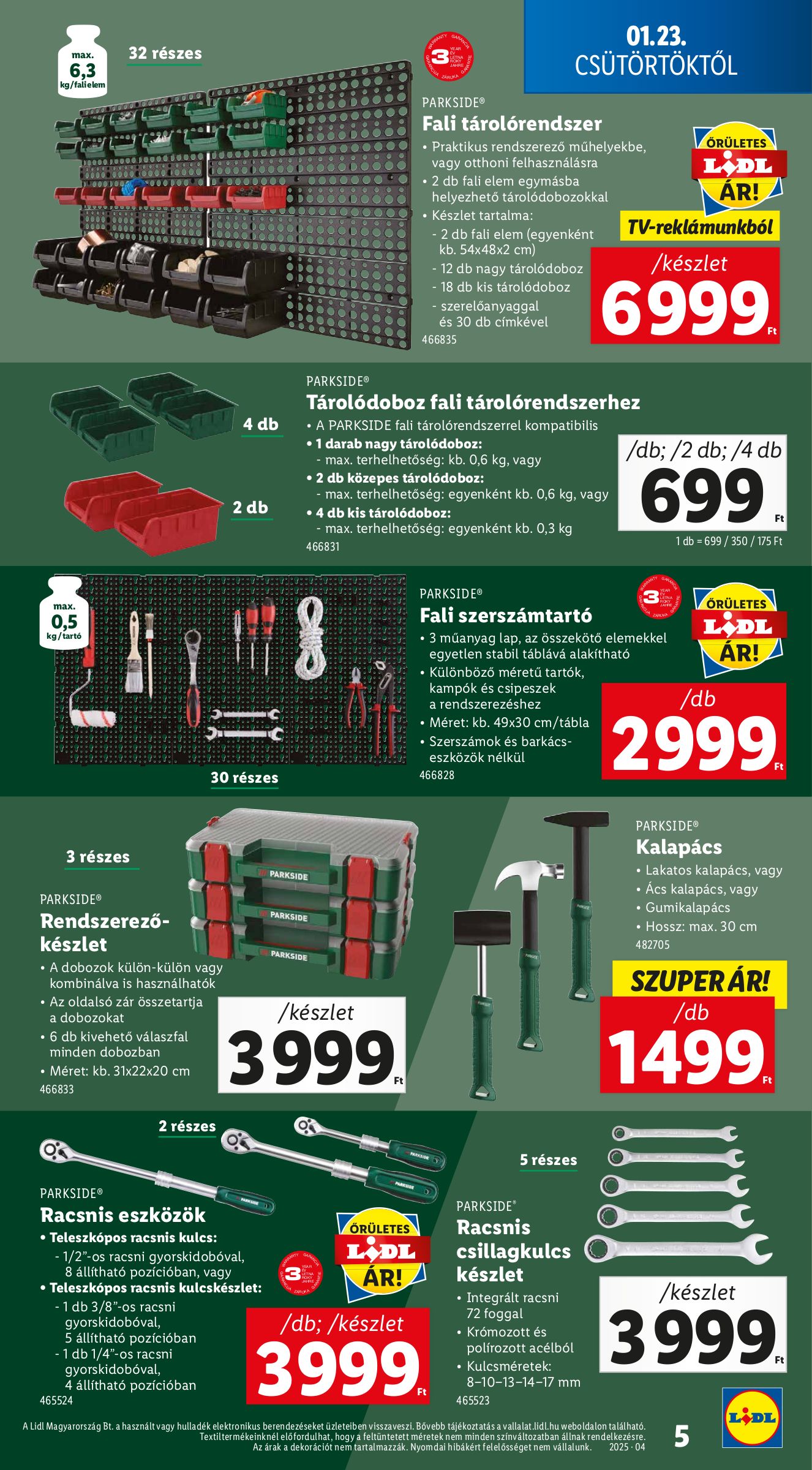 lidl - Lidl akciós újság, érvényes 01.23. - 01.29. - page: 5