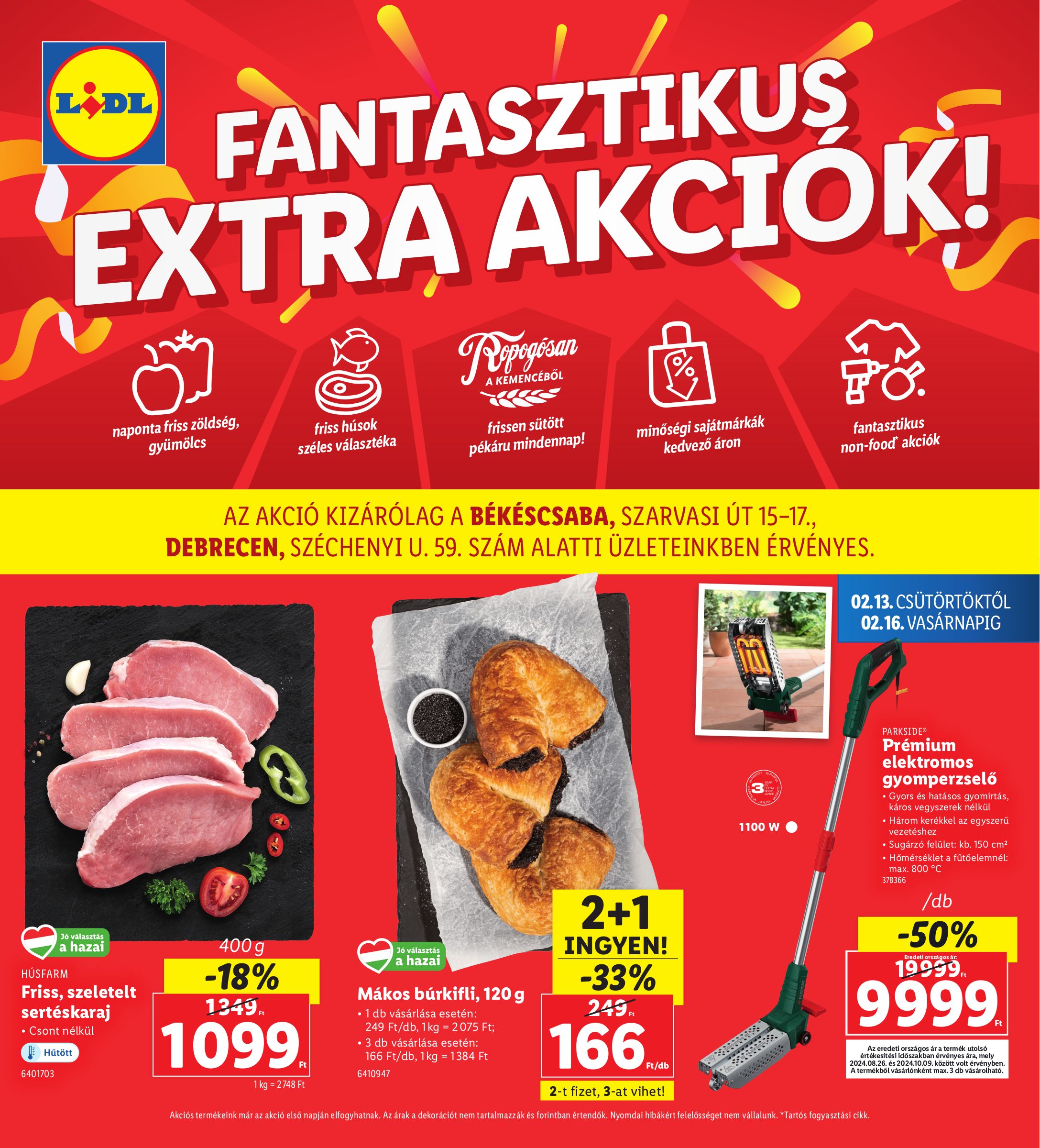 lidl - Lidl - Békécsaba, Debrecen akciós újság, érvényes 02.13. - 02.16.