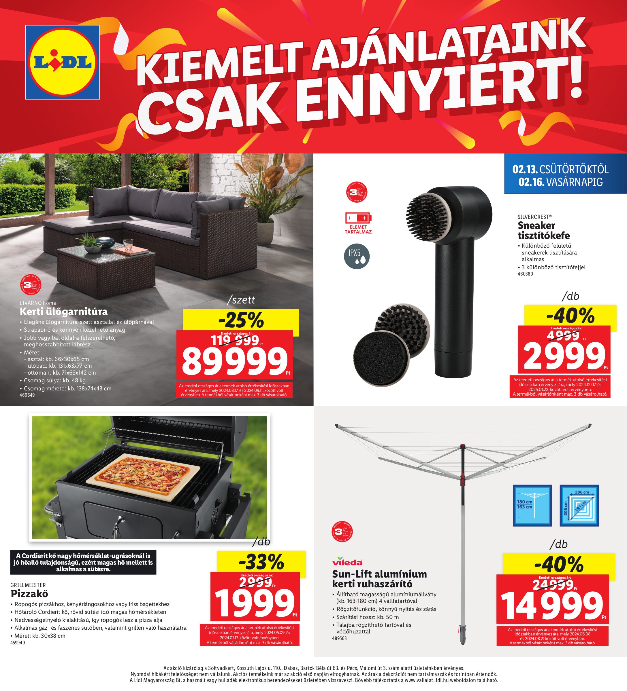 lidl - Lidl - Soltvadkert, Dabas, Pécs akciós újság, érvényes 02.13. - 02.16. - page: 4