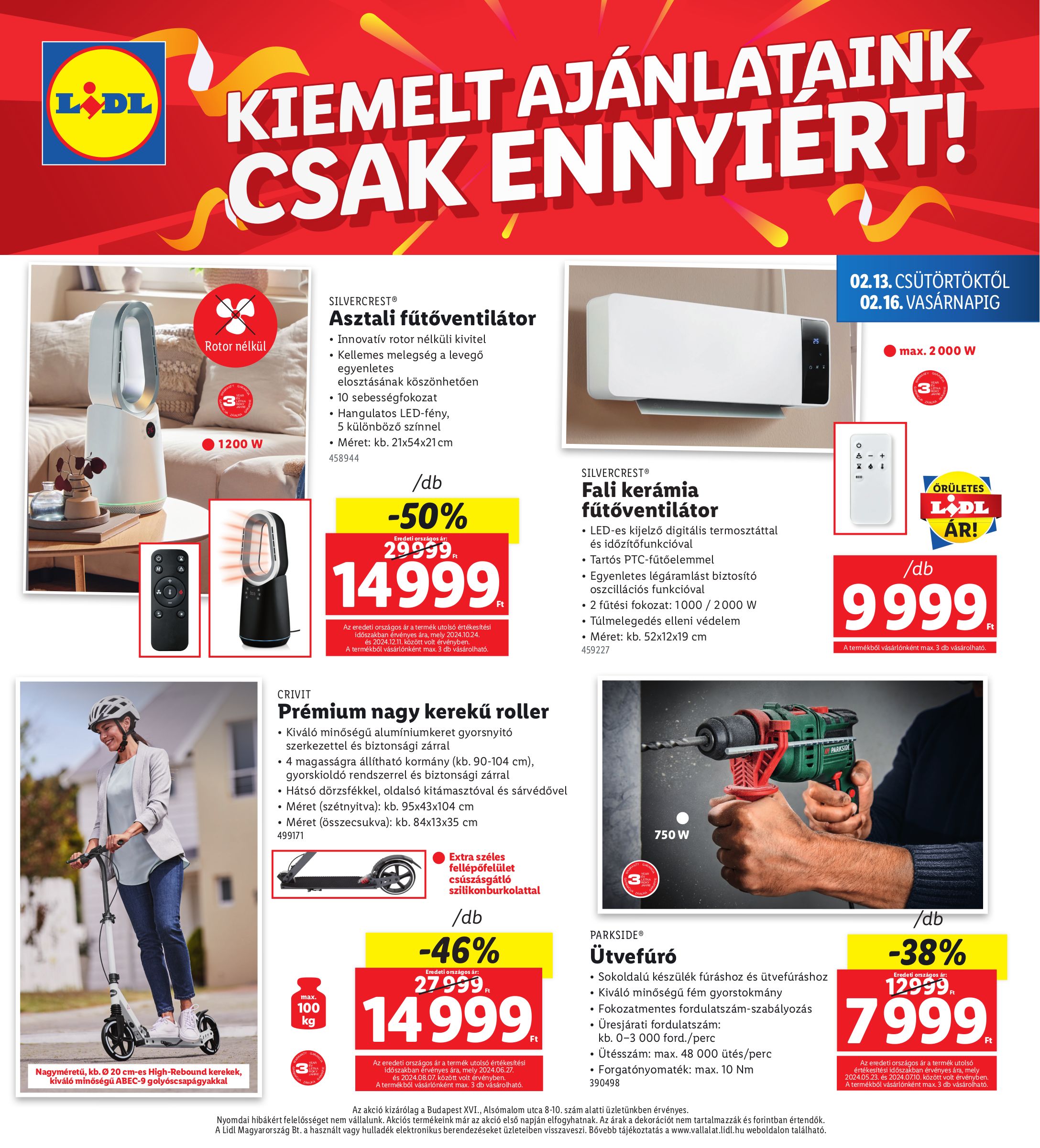 lidl - Lidl - Budapest, XIV. ker akciós újság, érvényes 02.13. - 02.16. - page: 4