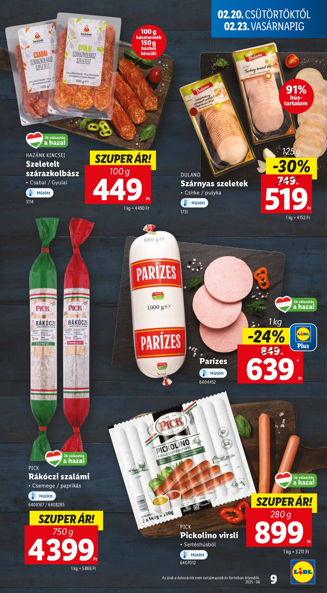 lidl - Lidl akciós újság, érvényes 02.20. - 02.26. - page: 9