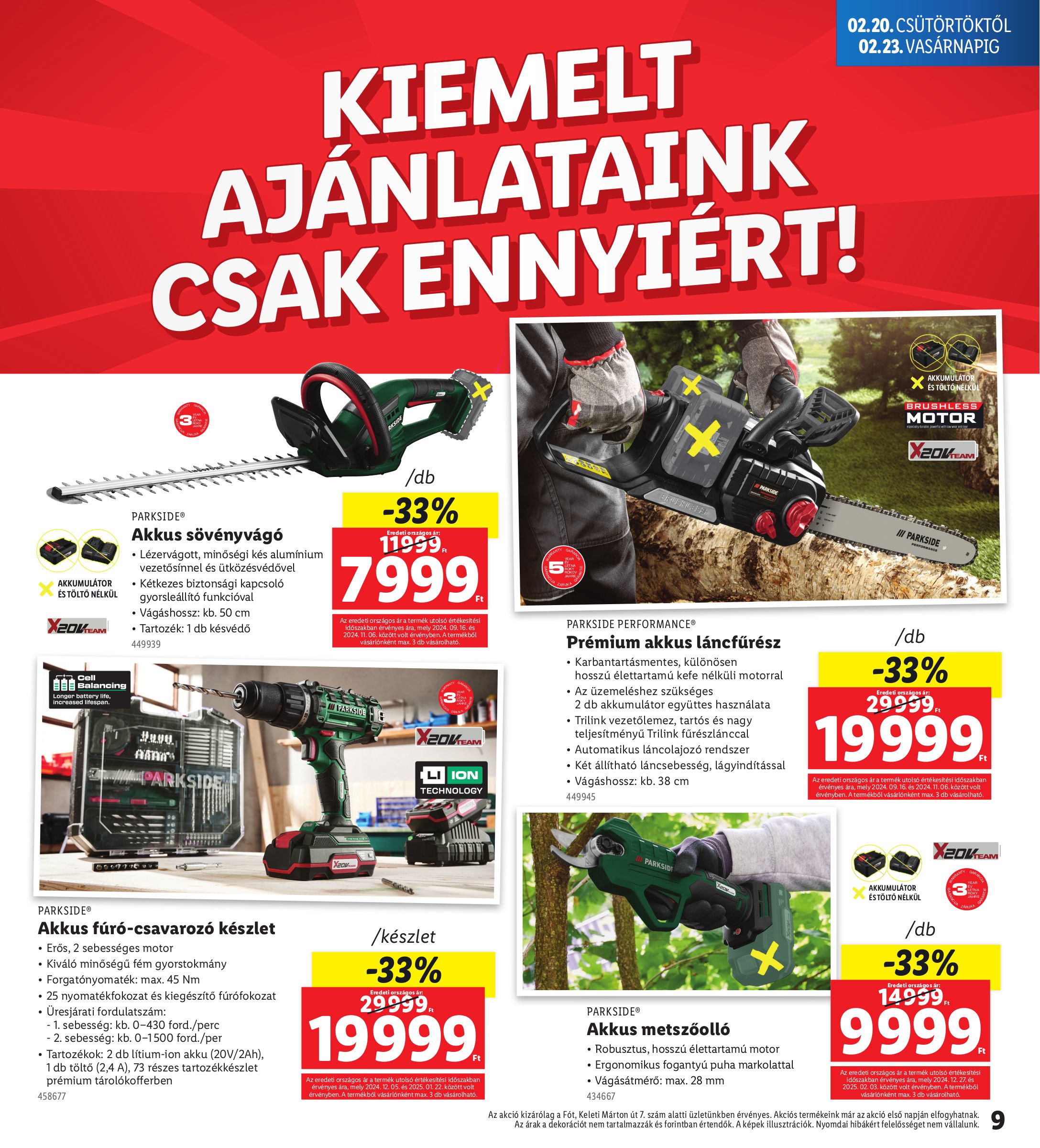 lidl - Lidl - Fót akciós újság, érvényes 02.20. - 02.23. - page: 9