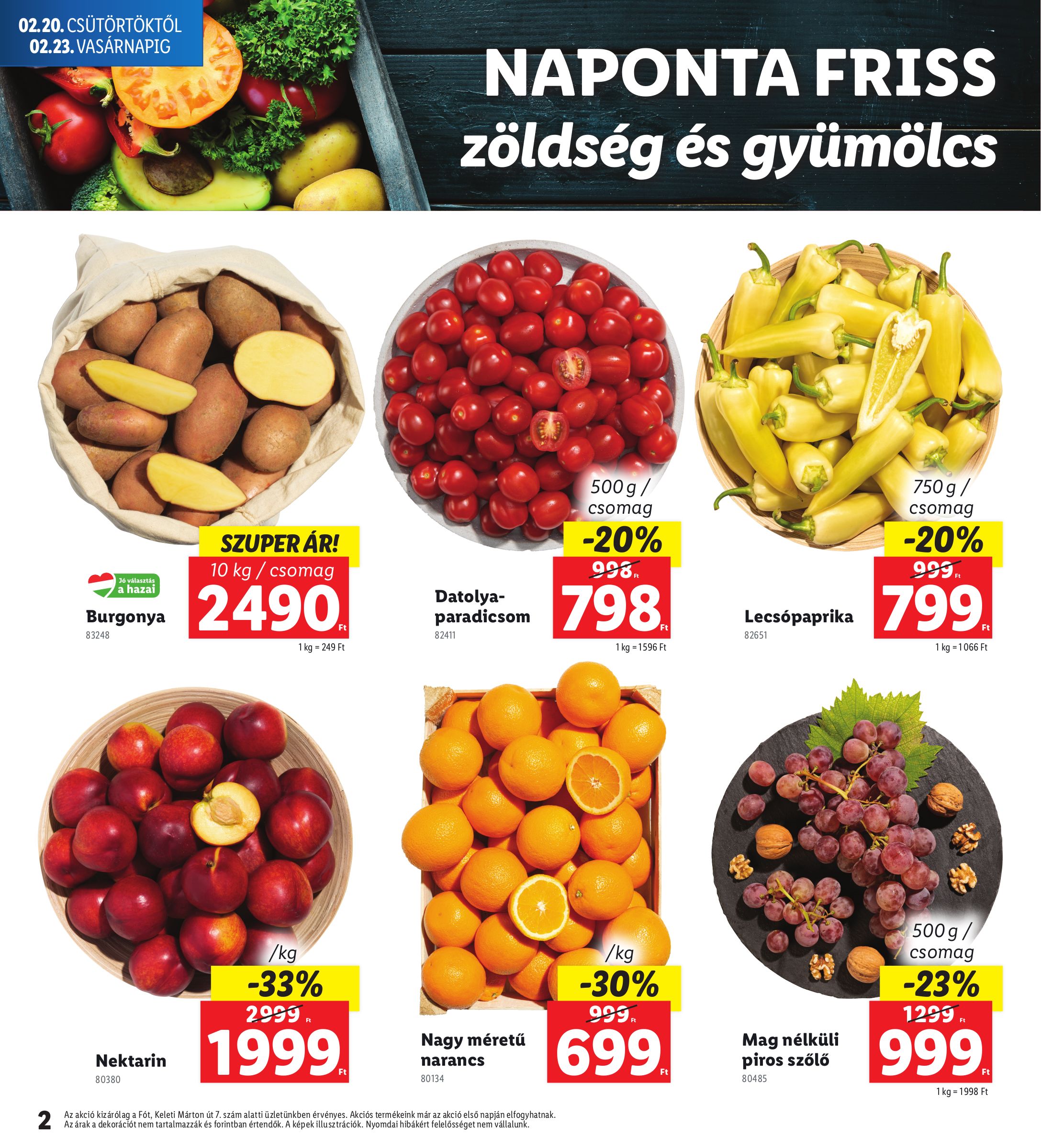 lidl - Lidl - Fót akciós újság, érvényes 02.20. - 02.23. - page: 2