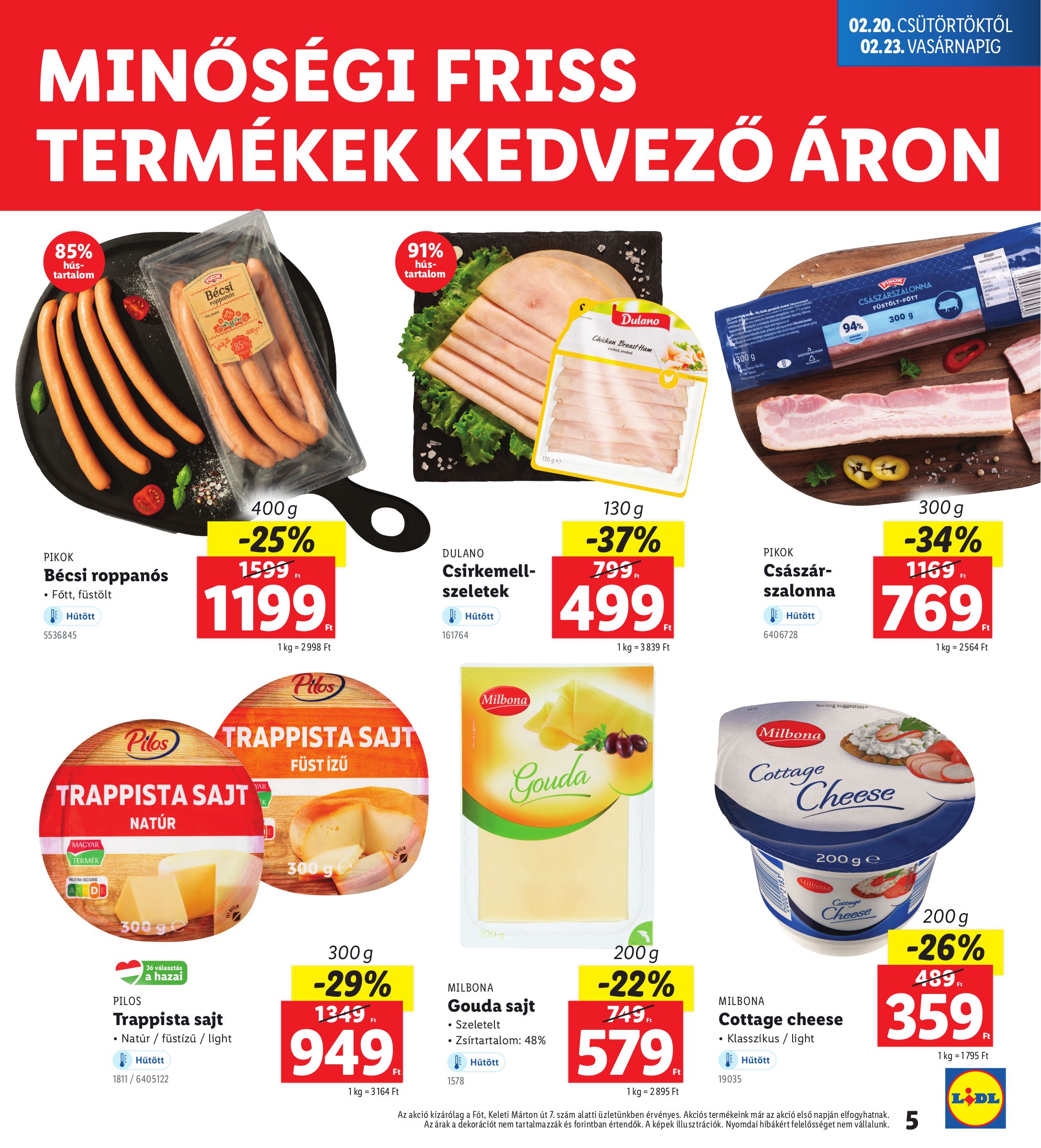 lidl - Lidl - Fót akciós újság, érvényes 02.20. - 02.23. - page: 5