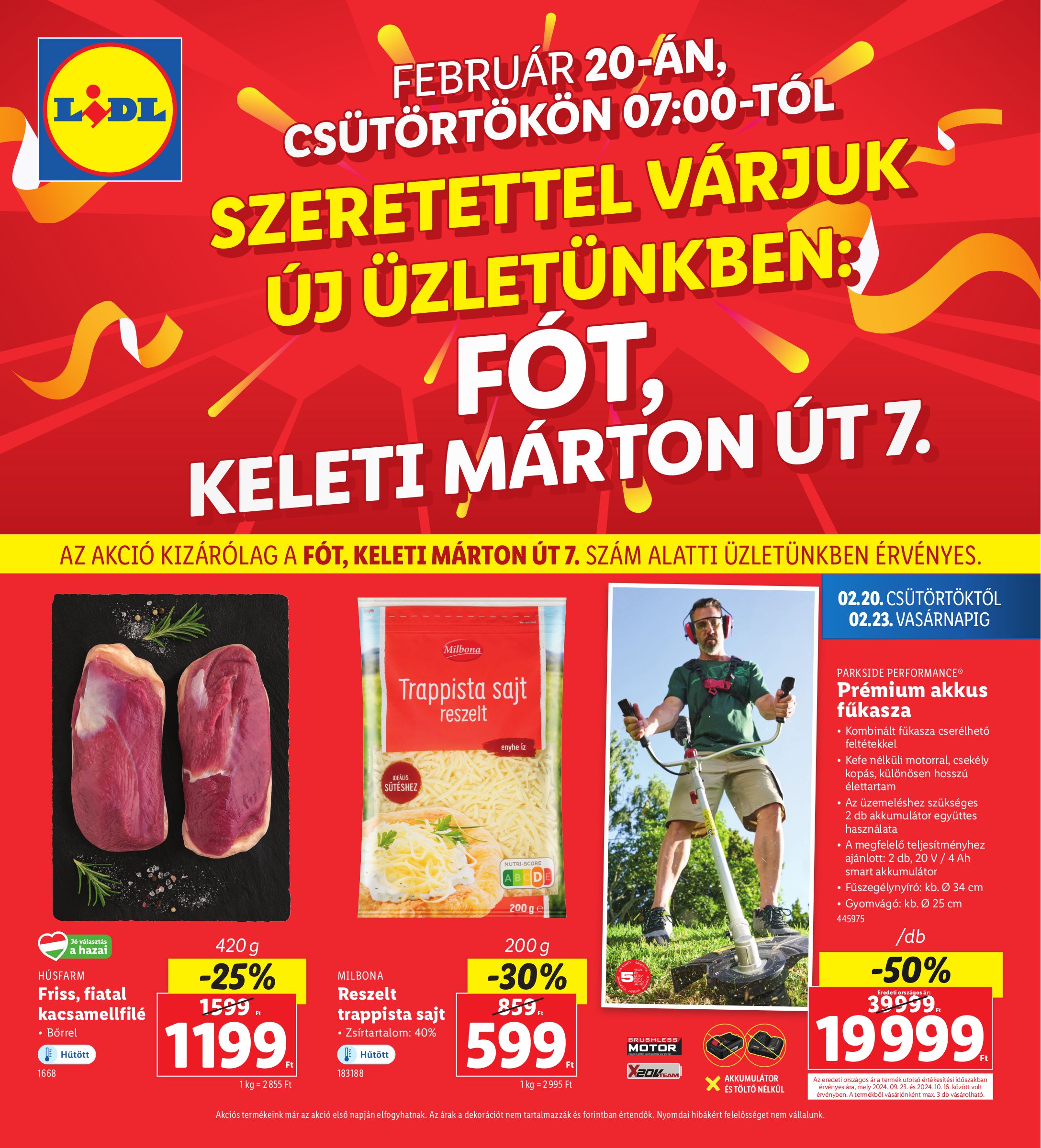 lidl - Lidl - Fót akciós újság, érvényes 02.20. - 02.23.