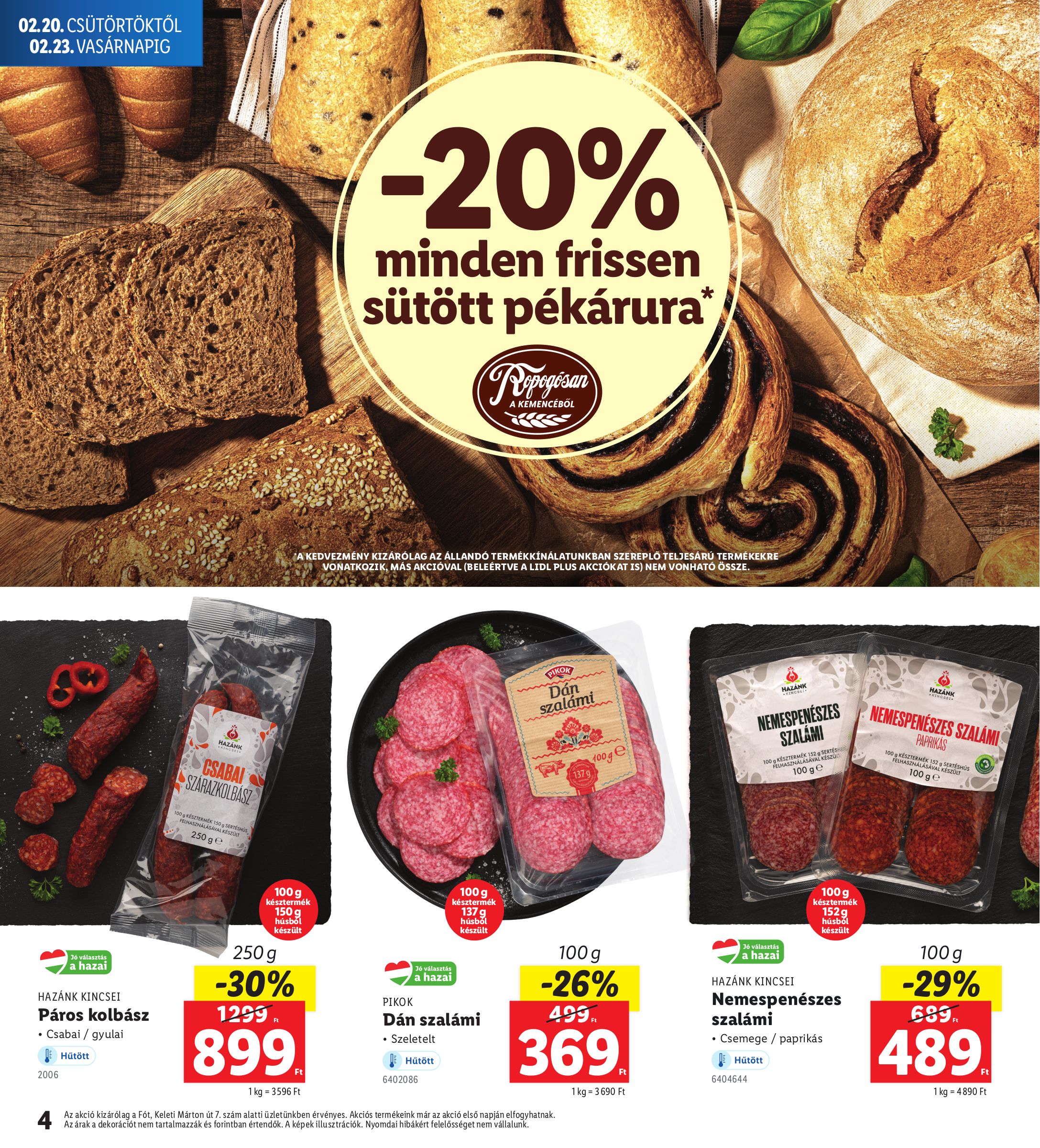 lidl - Lidl - Fót akciós újság, érvényes 02.20. - 02.23. - page: 4