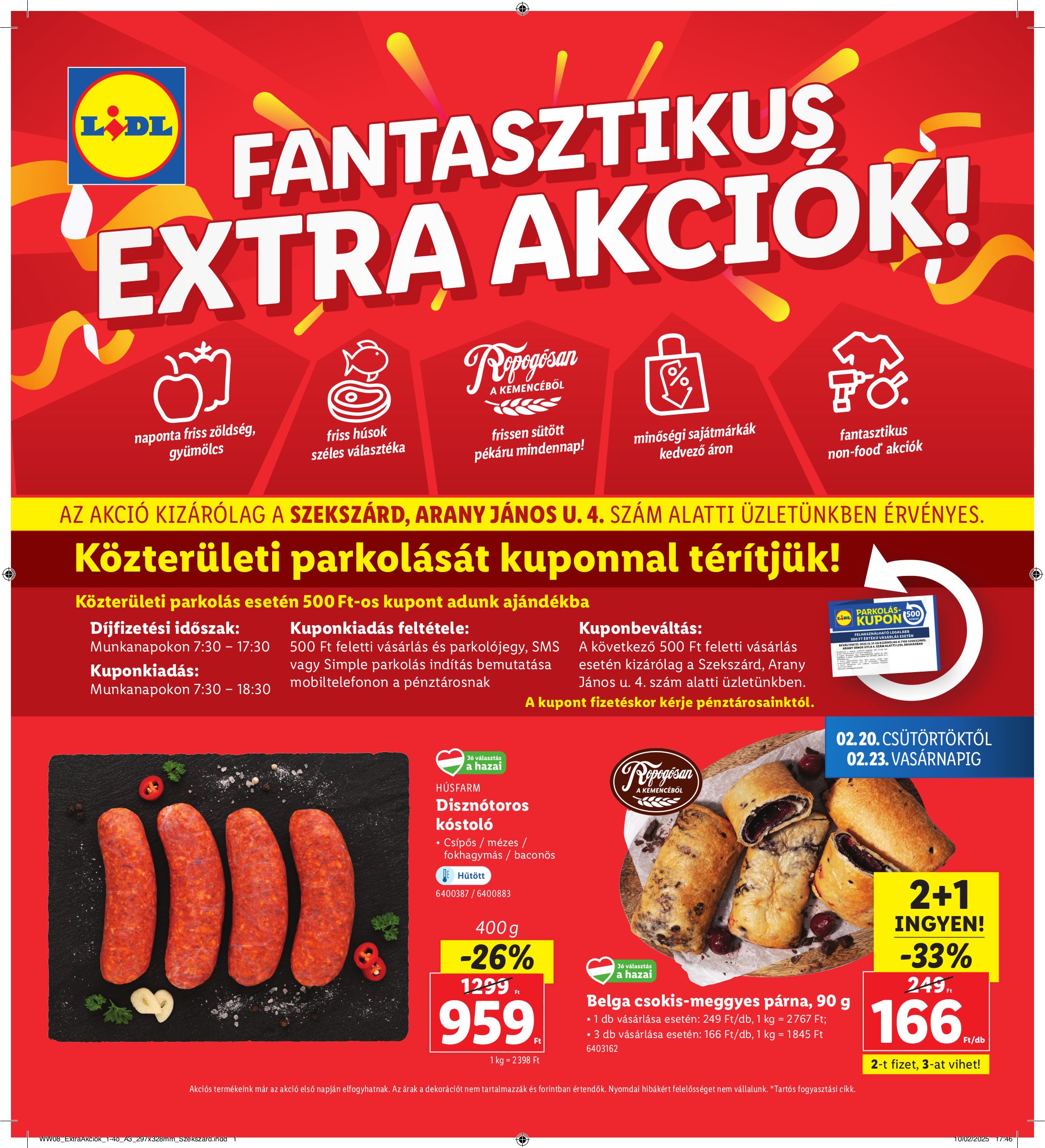 lidl - Lidl - Szekszárd akciós újság, érvényes 02.20. - 02.23.