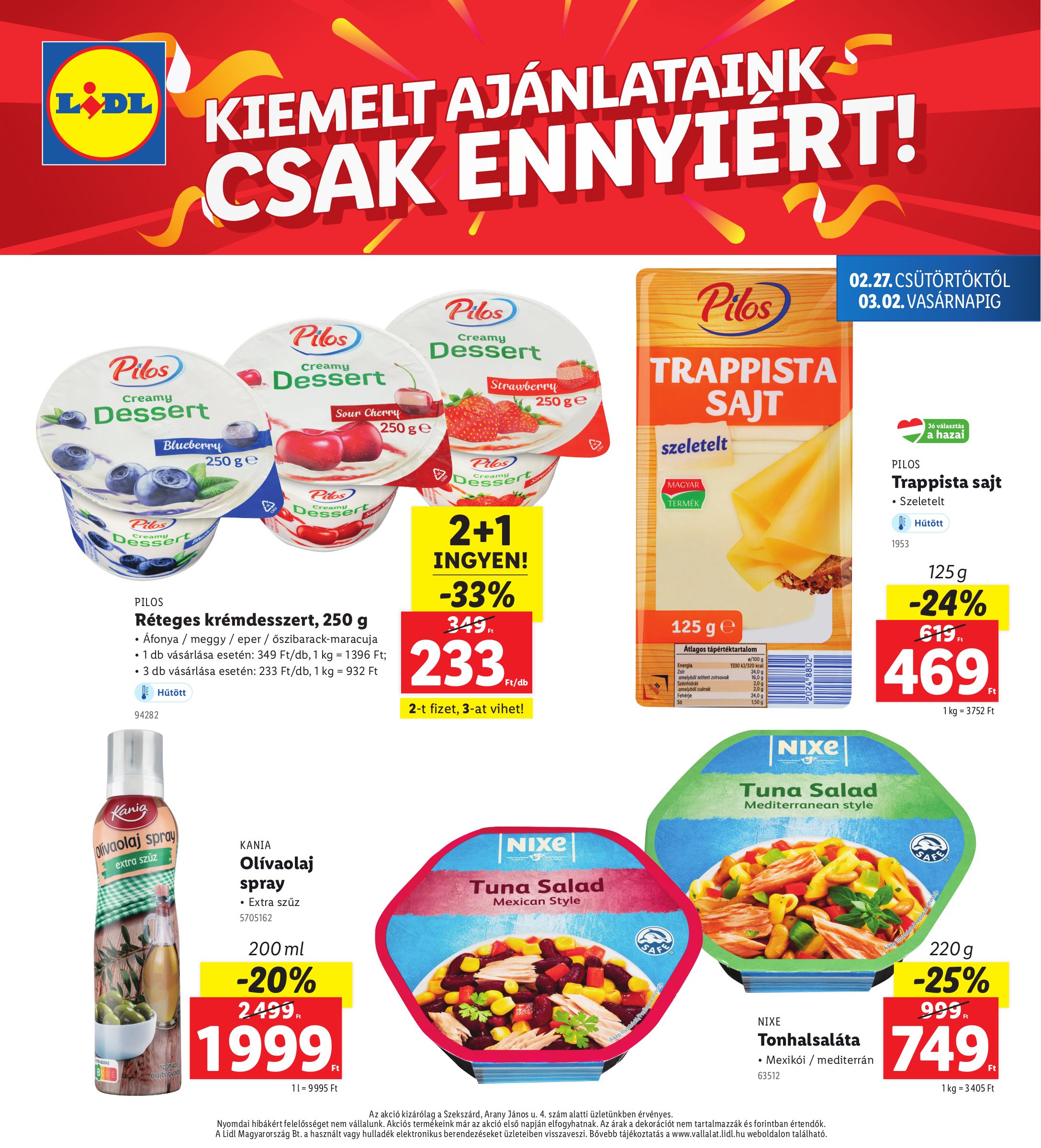 lidl - Lidl - Szekszárd akciós újság, érvényes 02.27. - 03.02. - page: 4