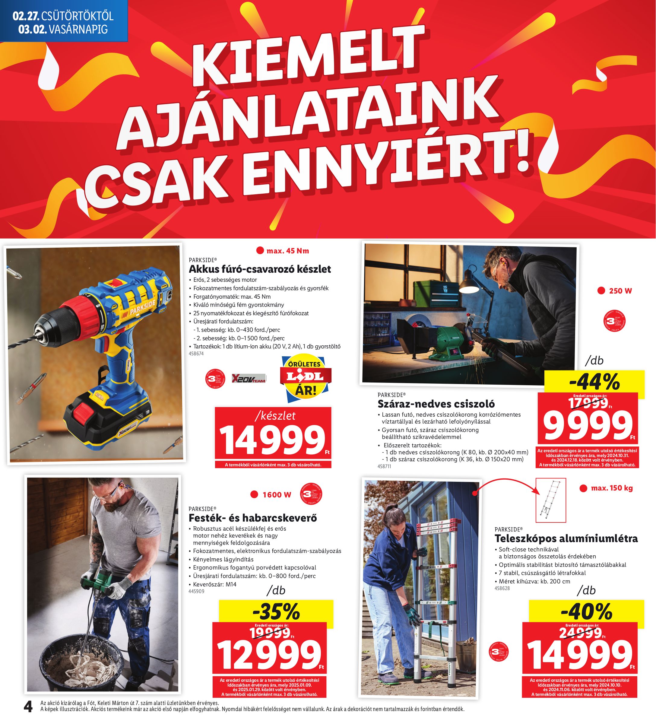 lidl - Lidl - Fót akciós újság, érvényes 02.27. - 03.02. - page: 4