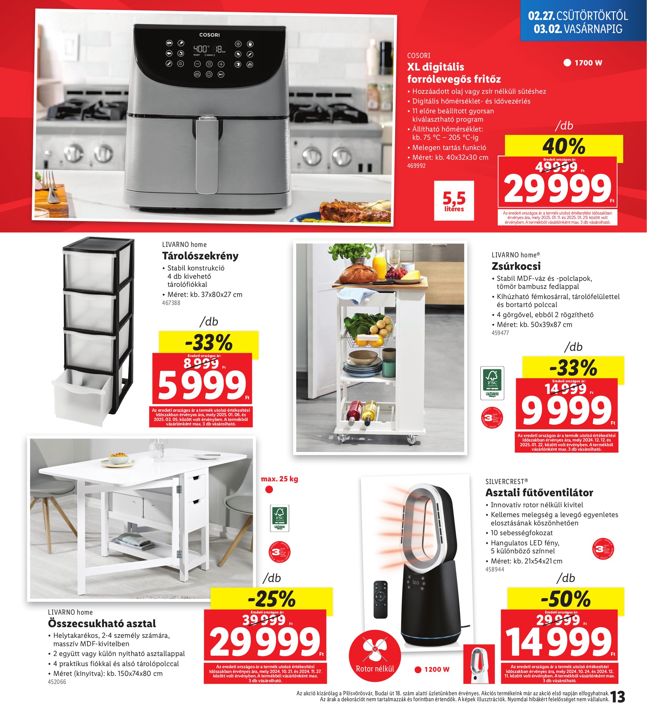 lidl - Lidl - Pilisvörösvár akciós újság, érvényes 02.27. - 03.02. - page: 13