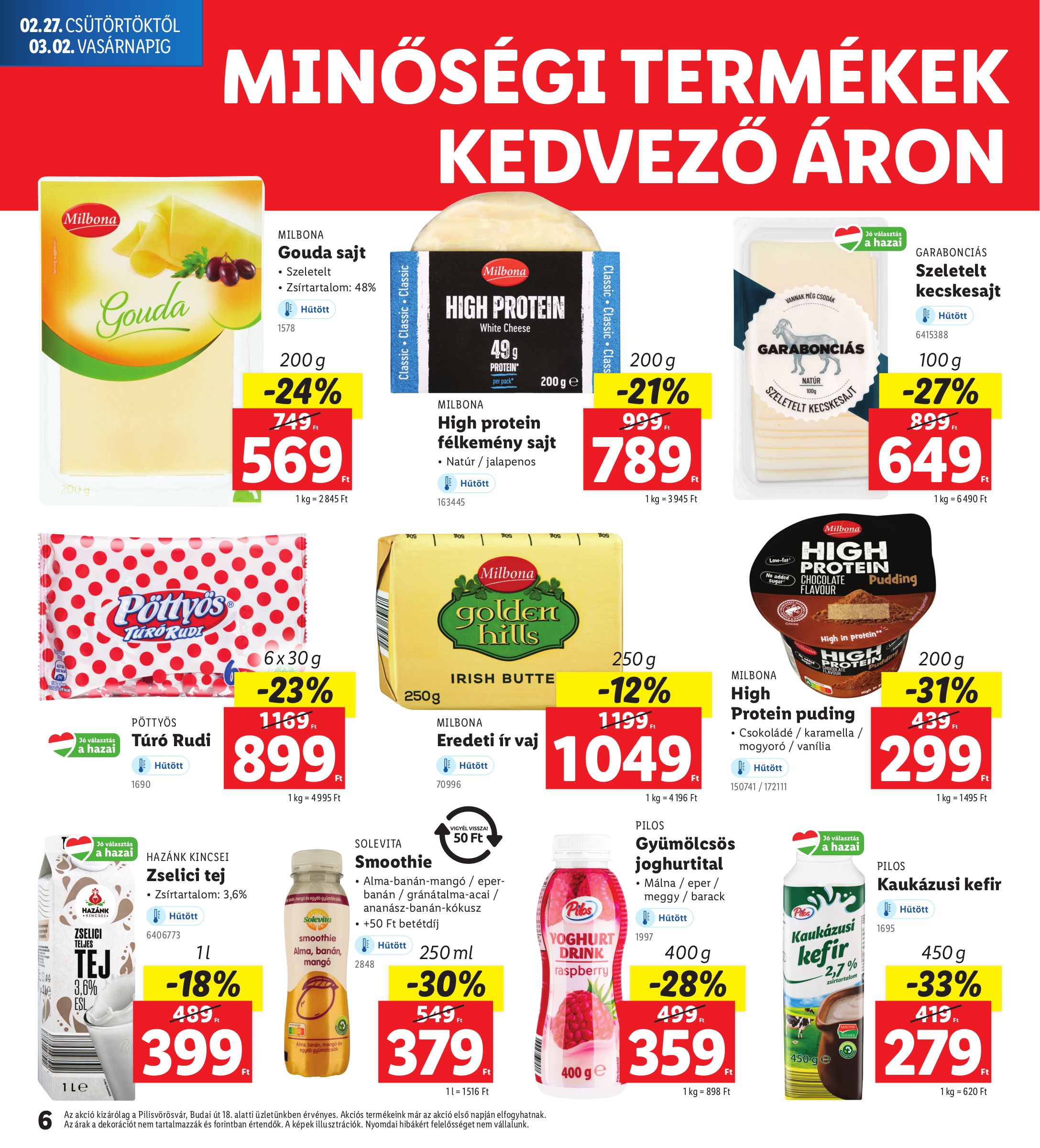 lidl - Lidl - Pilisvörösvár akciós újság, érvényes 02.27. - 03.02. - page: 6