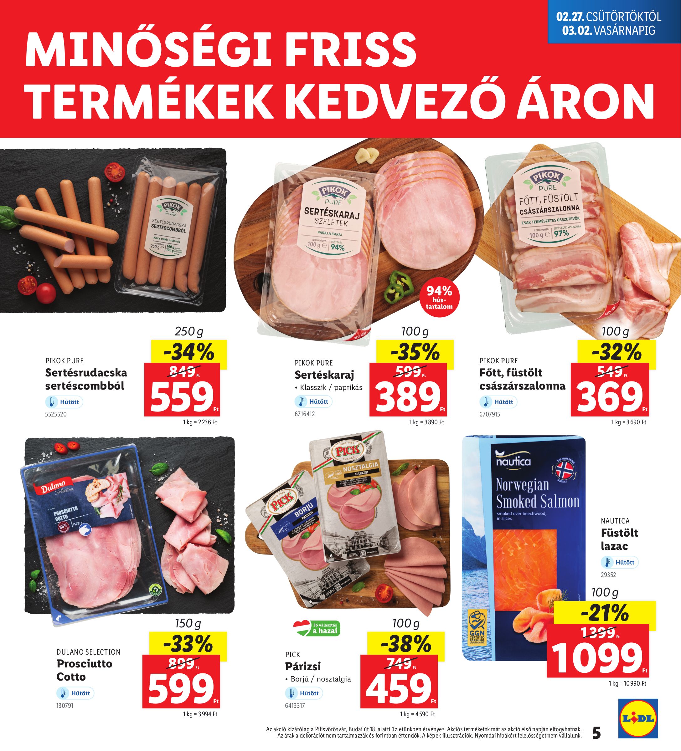 lidl - Lidl - Pilisvörösvár akciós újság, érvényes 02.27. - 03.02. - page: 5