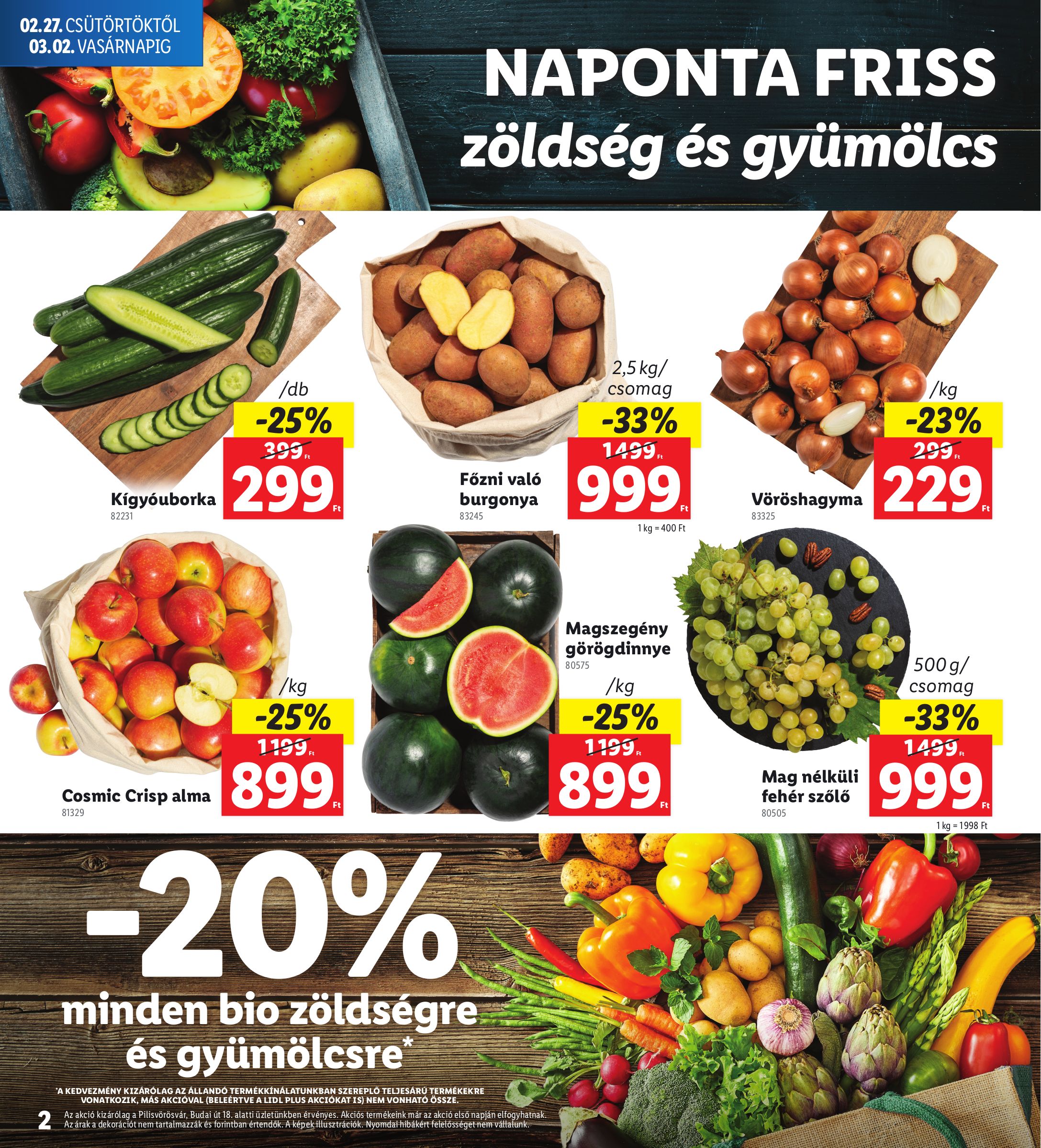 lidl - Lidl - Pilisvörösvár akciós újság, érvényes 02.27. - 03.02. - page: 2