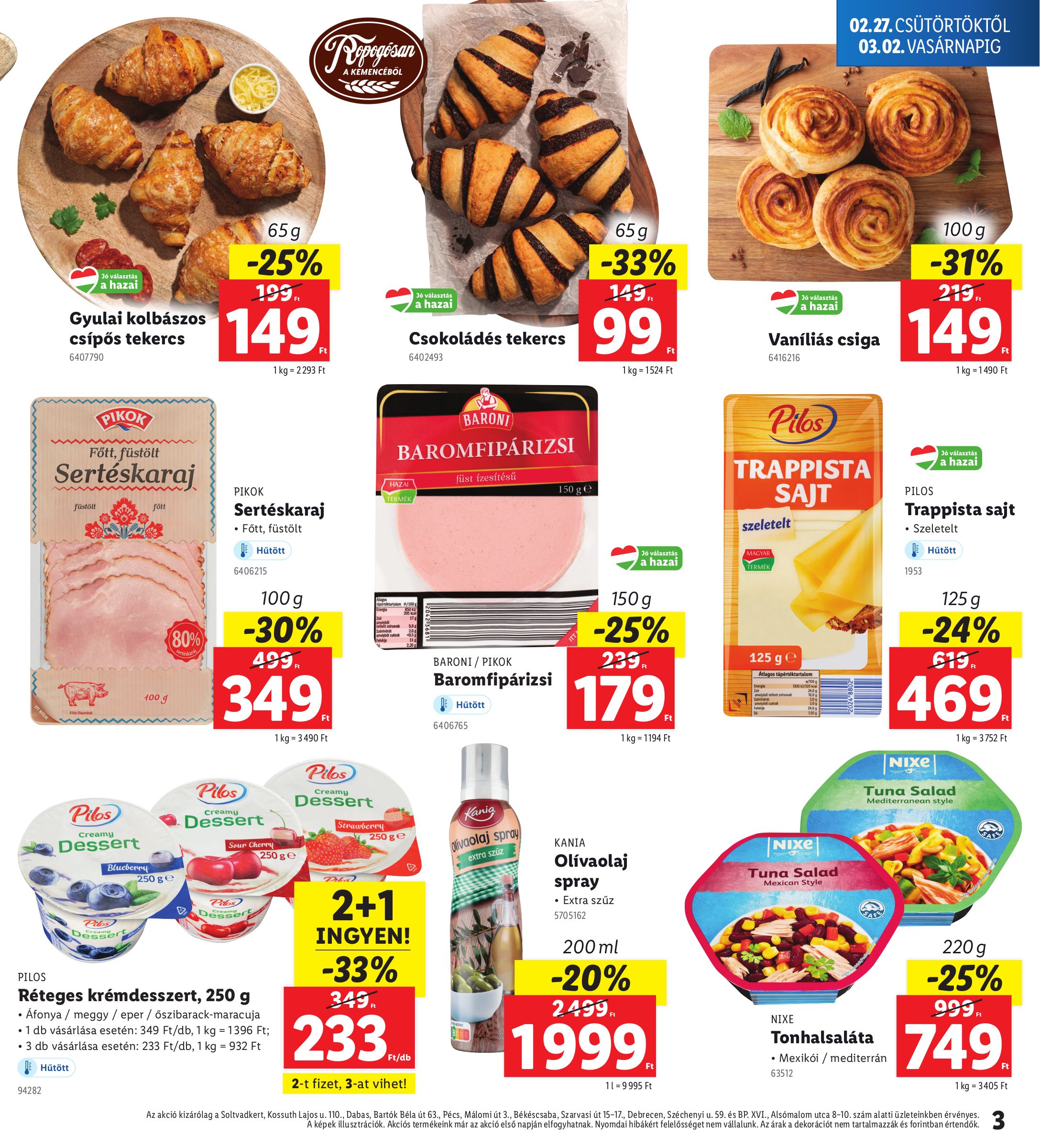 lidl - Lidl - Soltvadkert, Dabas, Pécs, Békéscsaba, Debrecen, Budapest akciós újság, érvényes 02.27. - 03.02. - page: 3