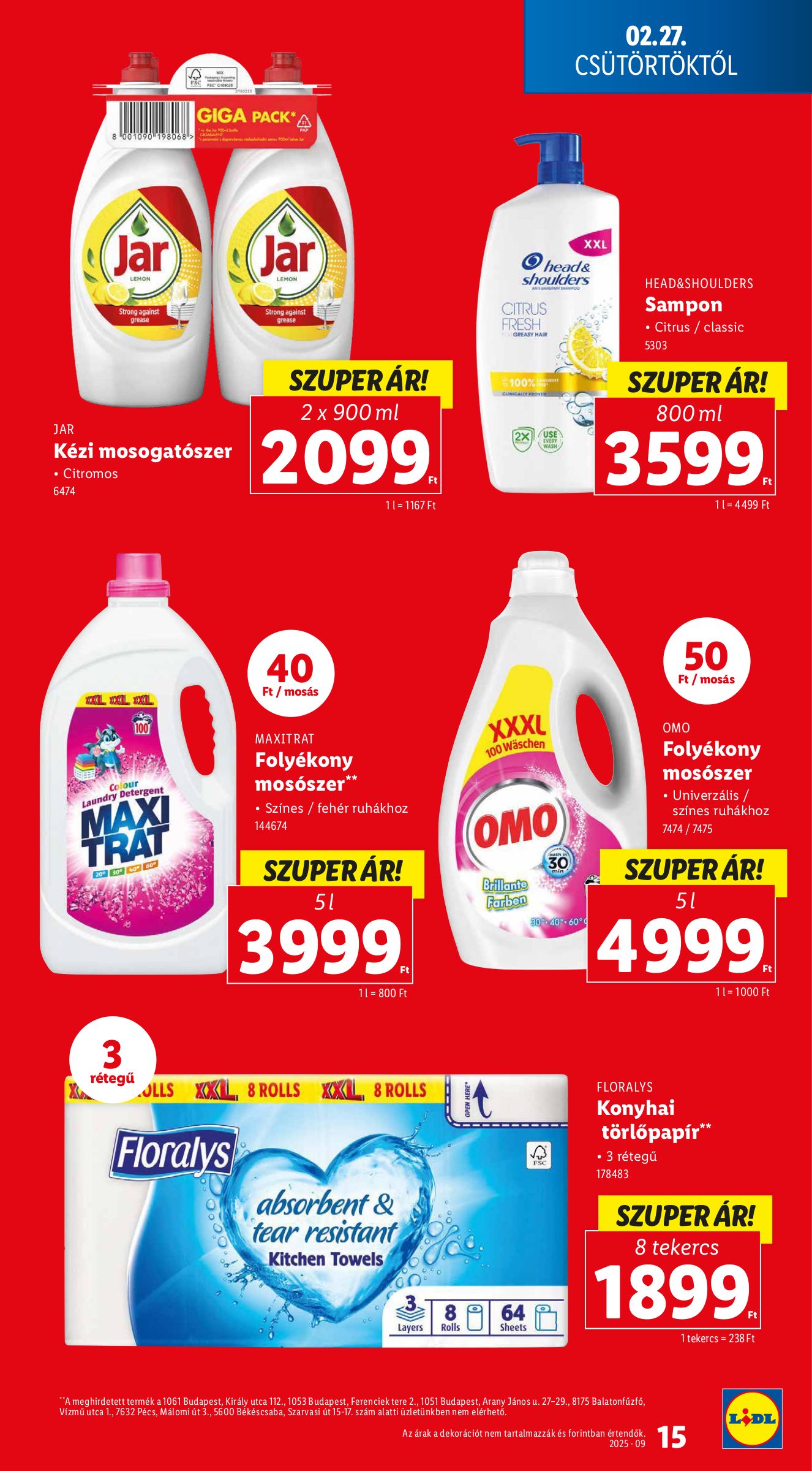 lidl - Lidl akciós újság, érvényes 02.27. - 03.05. - page: 15