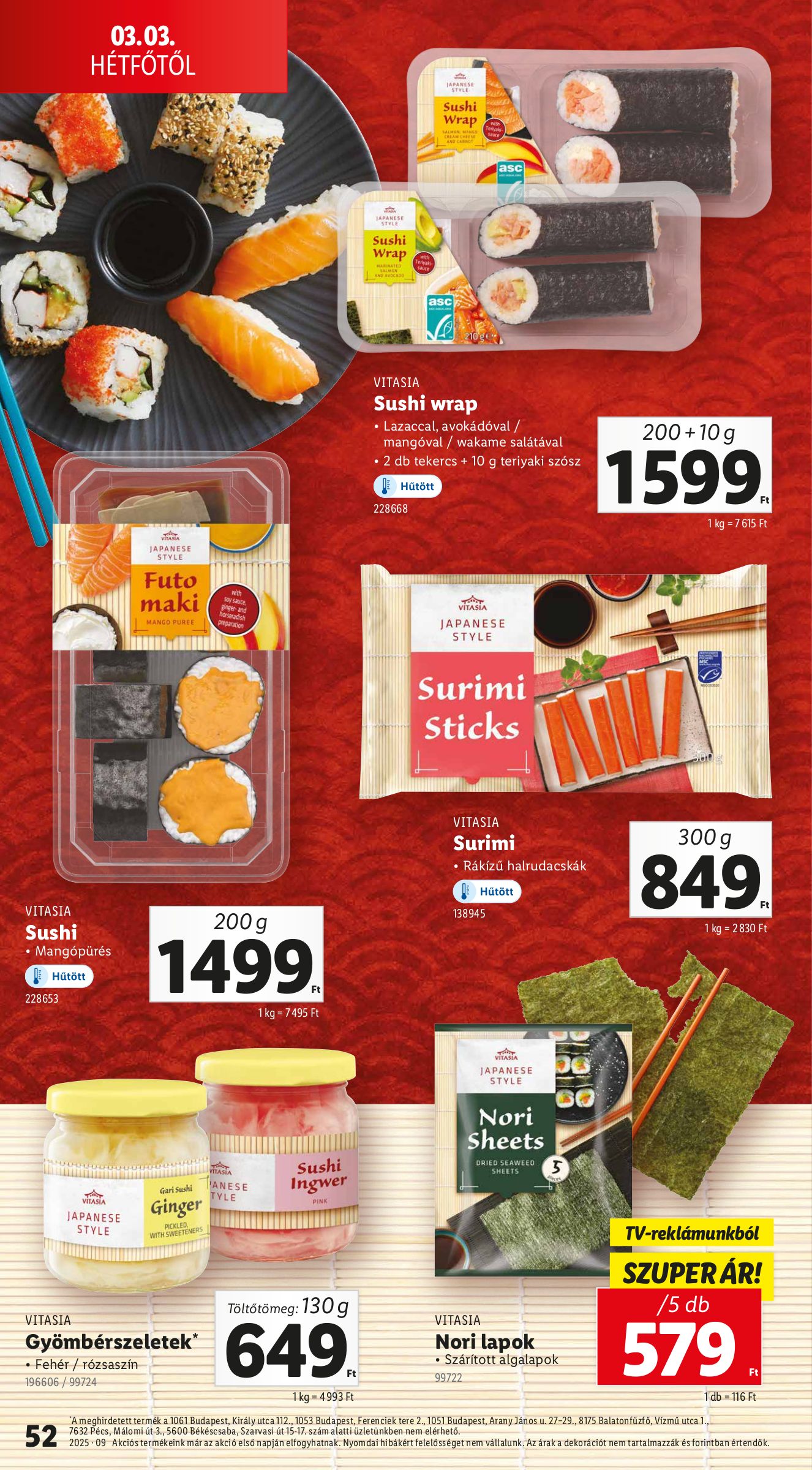 lidl - Lidl akciós újság, érvényes 02.27. - 03.05. - page: 52