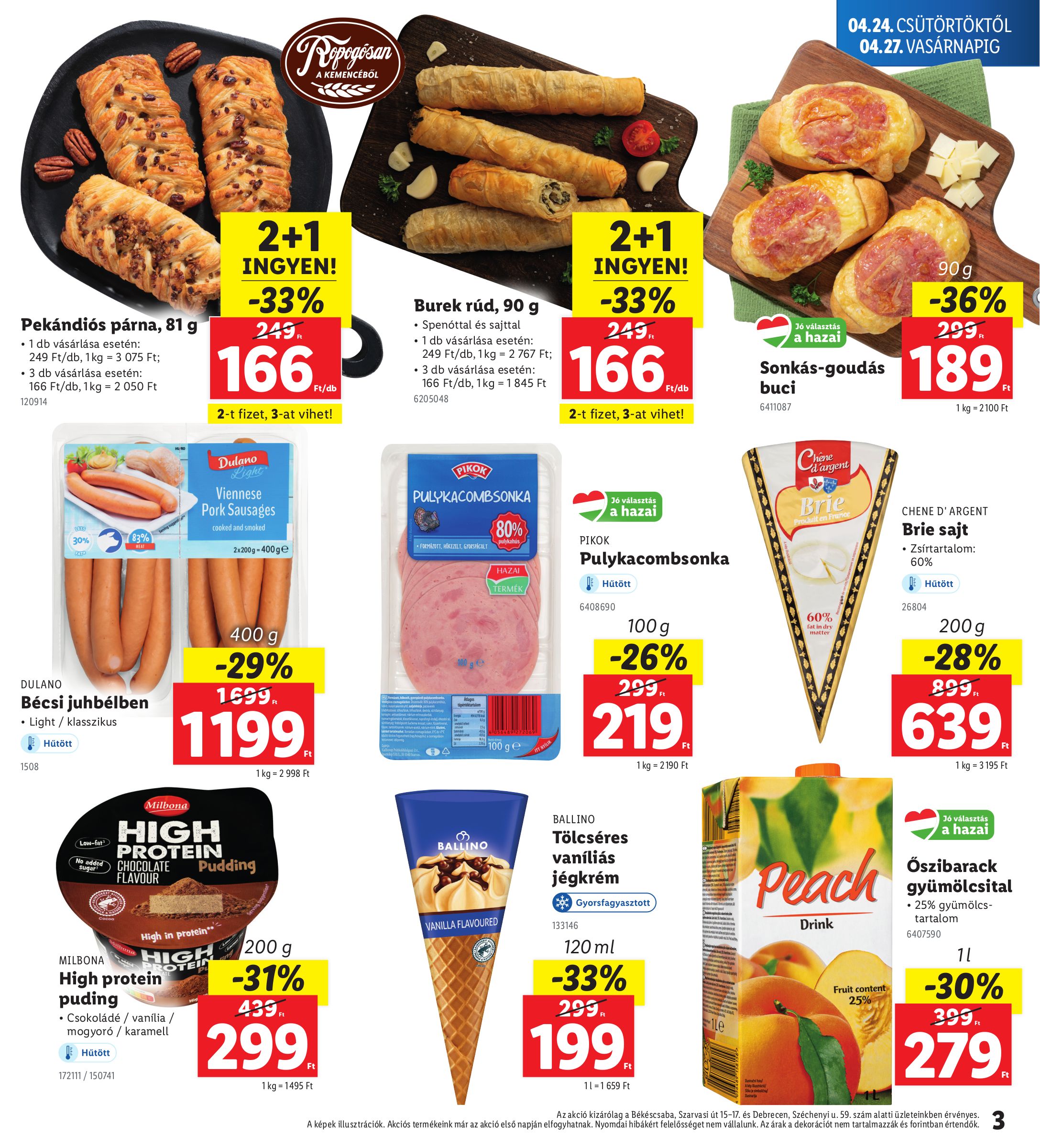 lidl - Lidl - Békécsaba, Debrecen akciós újság, érvényes 04.24. - 04.29. - page: 3