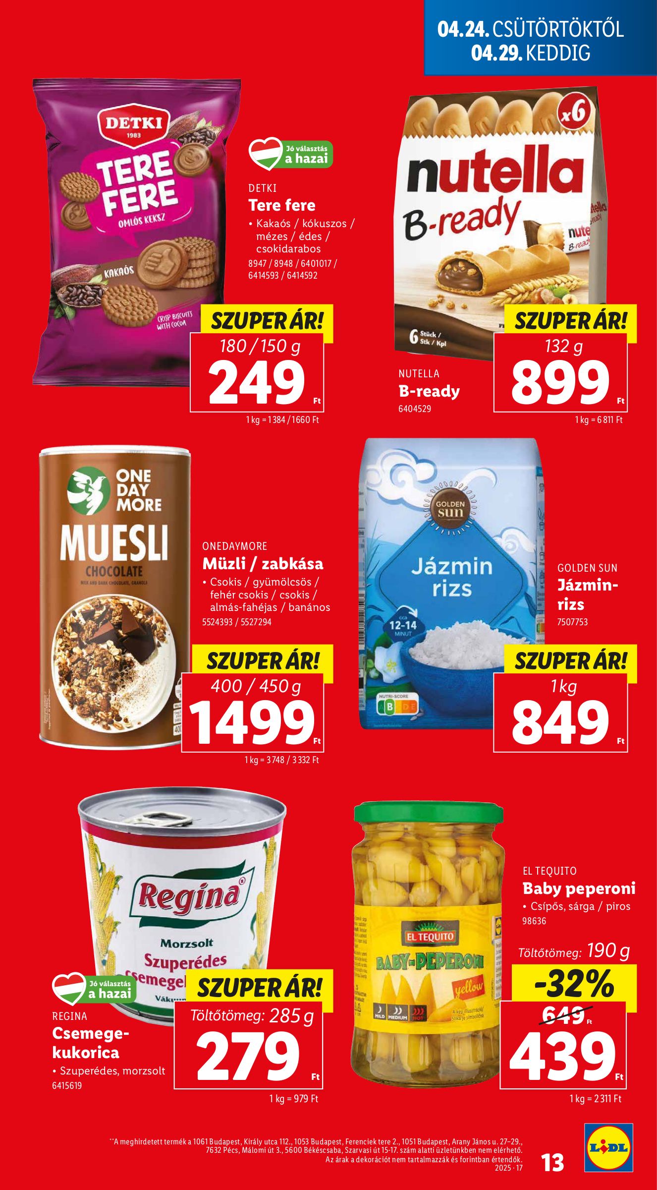 lidl - Lidl akciós újság, érvényes 04.24. - 04.29. - page: 13 lidl - Lidl akciós újság, érvényes 04.24. - 04.29. - page: 13
