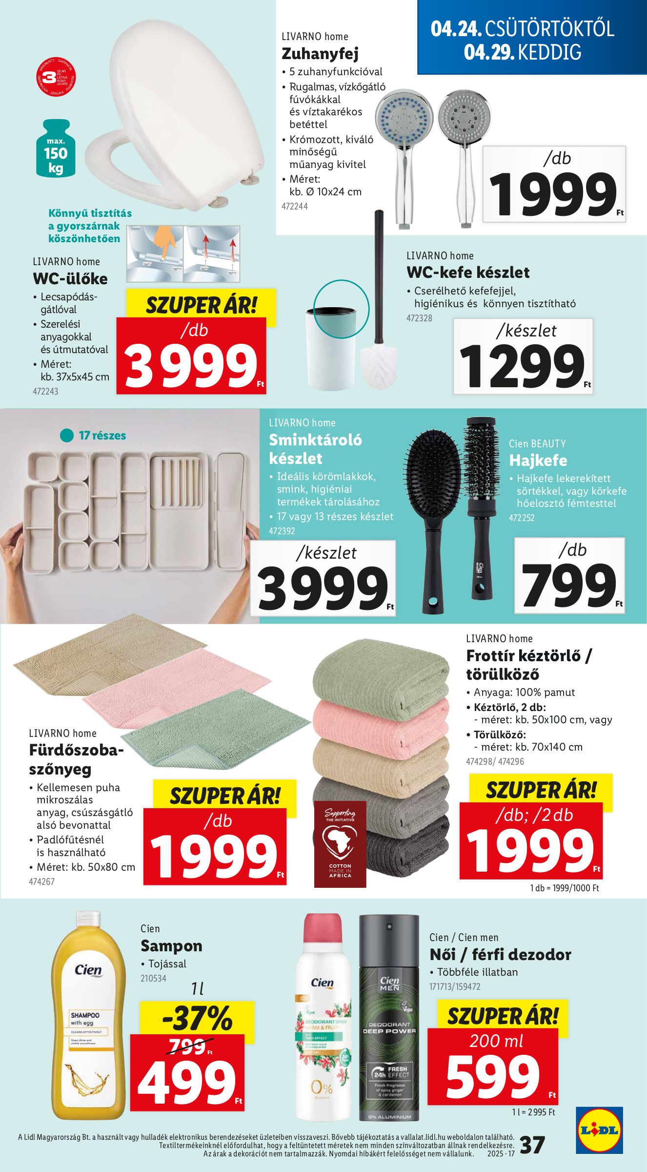 lidl - Lidl akciós újság, érvényes 04.24. - 04.29. - page: 37 lidl - Lidl akciós újság, érvényes 04.24. - 04.29. - page: 37