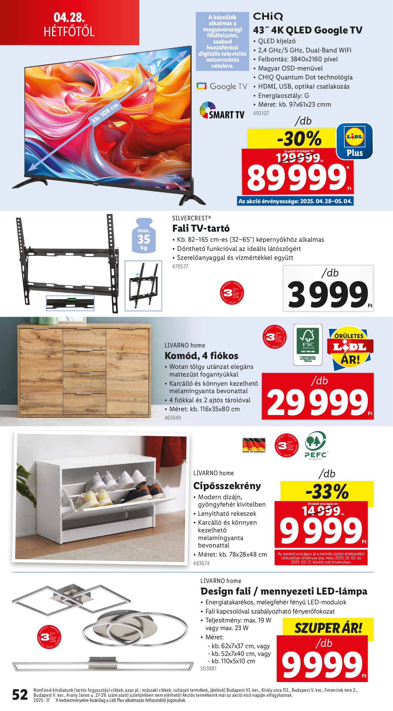 lidl - Lidl akciós újság, érvényes 04.24. - 04.29. - page: 52 lidl - Lidl akciós újság, érvényes 04.24. - 04.29. - page: 52