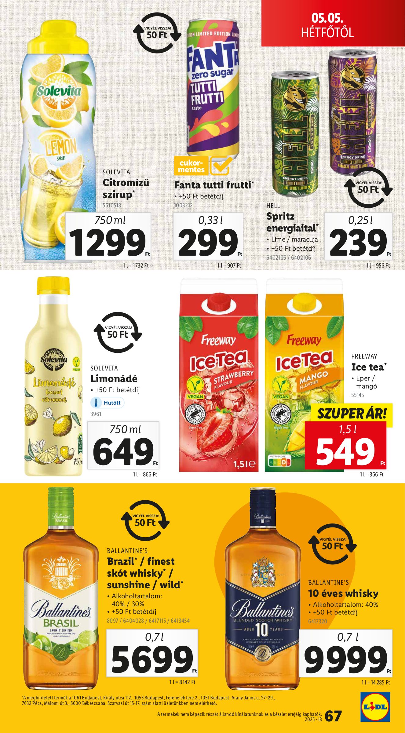 lidl - Lidl akciós újság, érvényes 04.30. - 05.07. - page: 69 lidl - Lidl akciós újság, érvényes 04.30. - 05.07. - page: 69