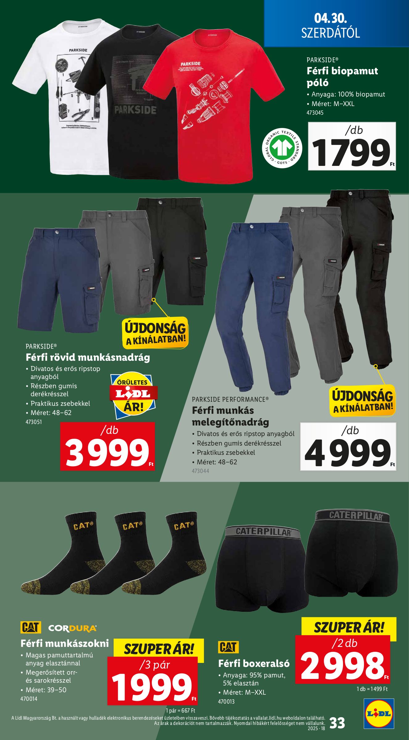 lidl - Lidl akciós újság, érvényes 04.30. - 05.07. - page: 33 lidl - Lidl akciós újság, érvényes 04.30. - 05.07. - page: 33