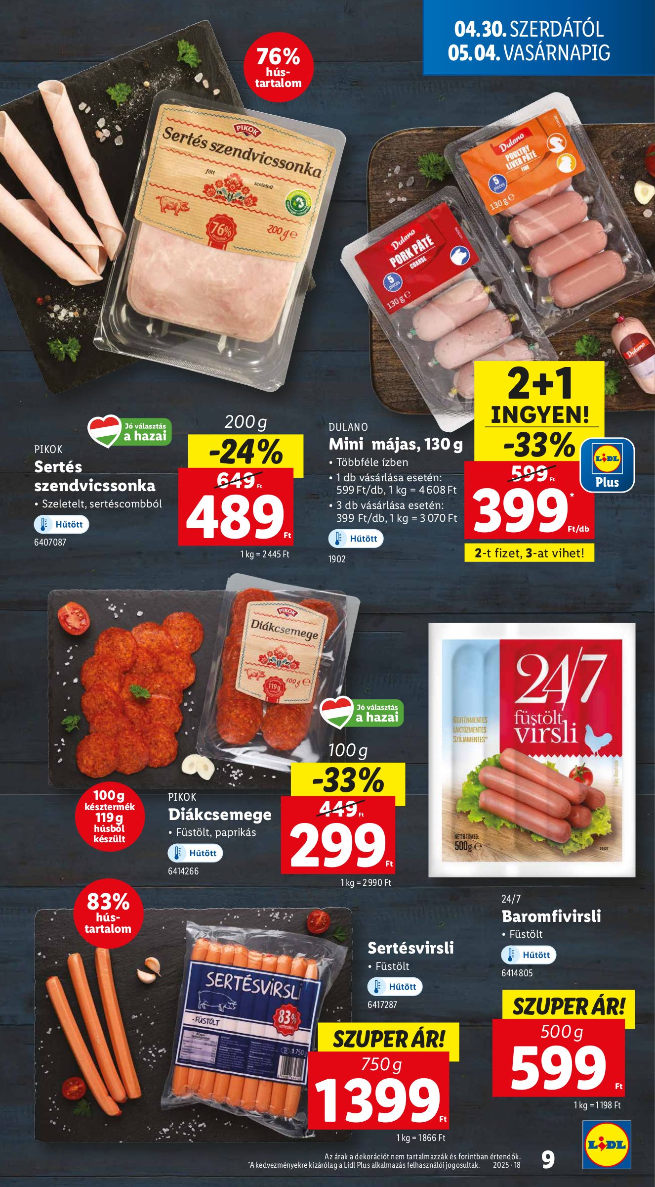 lidl - Lidl akciós újság, érvényes 04.30. - 05.07. - page: 9 lidl - Lidl akciós újság, érvényes 04.30. - 05.07. - page: 9