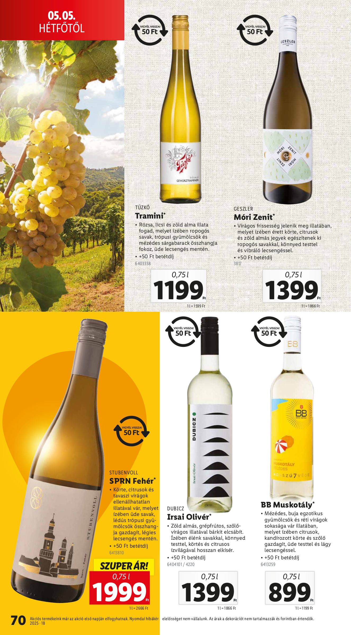 lidl - Lidl akciós újság, érvényes 04.30. - 05.07. - page: 72 lidl - Lidl akciós újság, érvényes 04.30. - 05.07. - page: 72