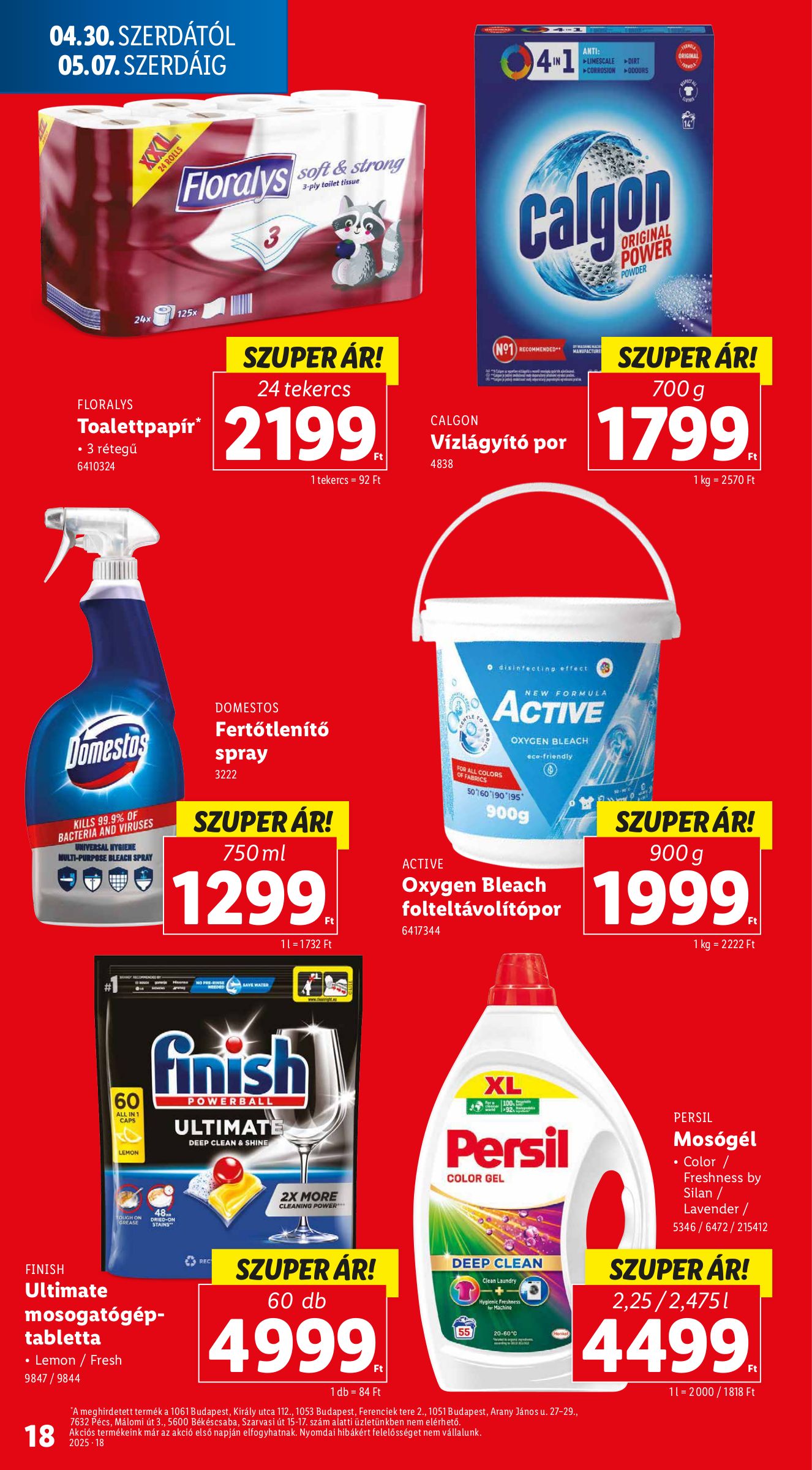 lidl - Lidl akciós újság, érvényes 04.30. - 05.07. - page: 18 lidl - Lidl akciós újság, érvényes 04.30. - 05.07. - page: 18