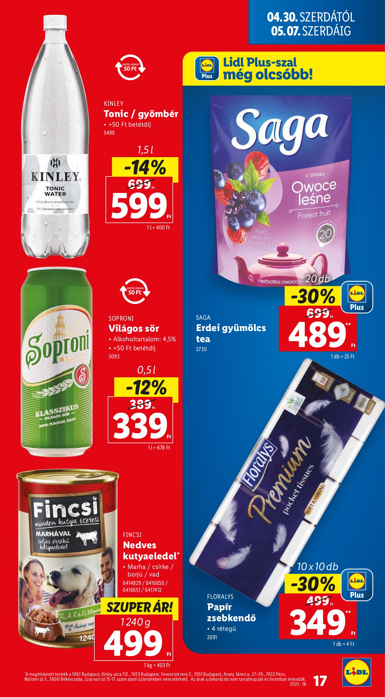 lidl - Lidl akciós újság, érvényes 04.30. - 05.07. - page: 17 lidl - Lidl akciós újság, érvényes 04.30. - 05.07. - page: 17