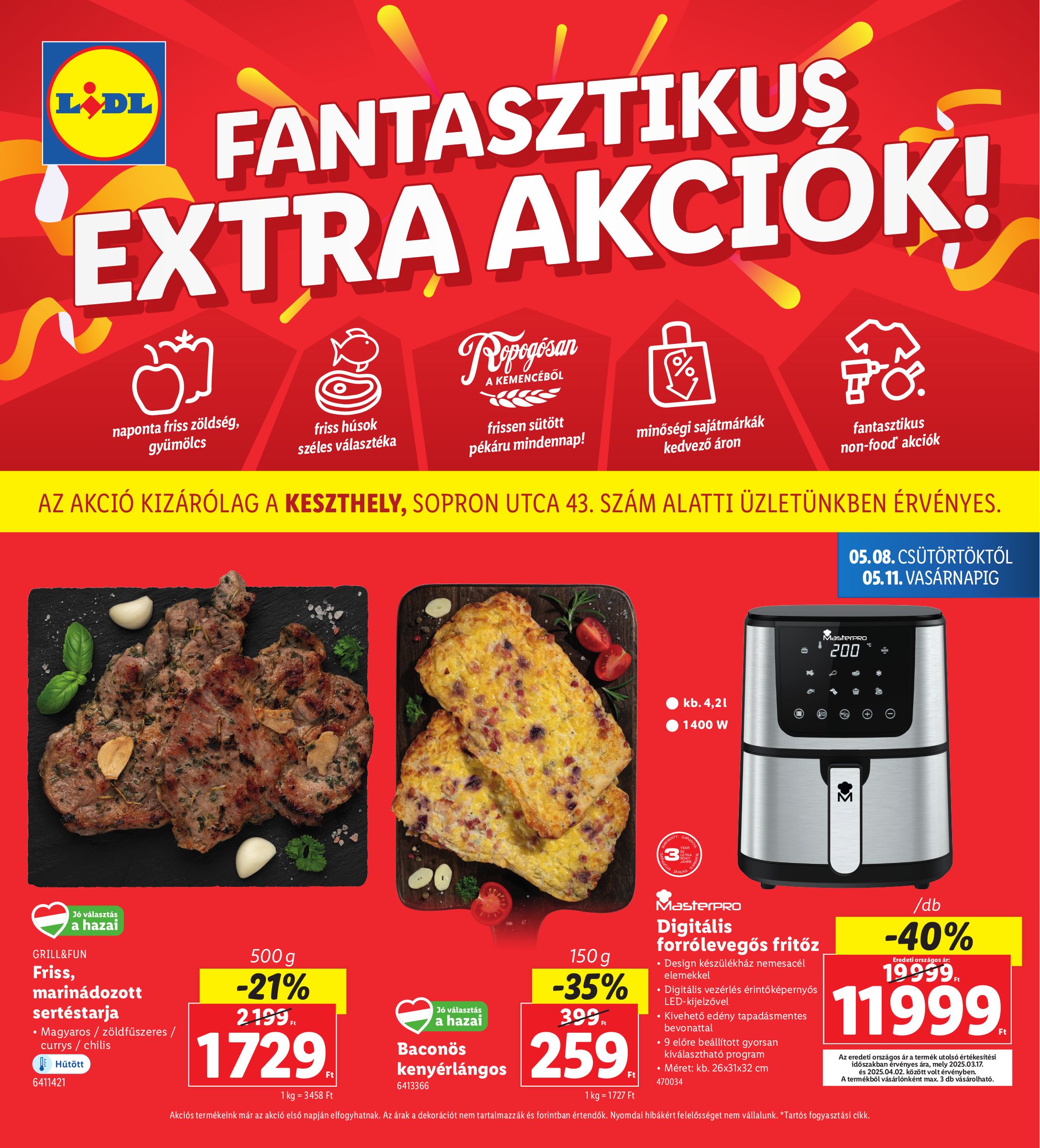 lidl - Lidl - Keszthely akciós újság, érvényes 05.08. - 05.11.
