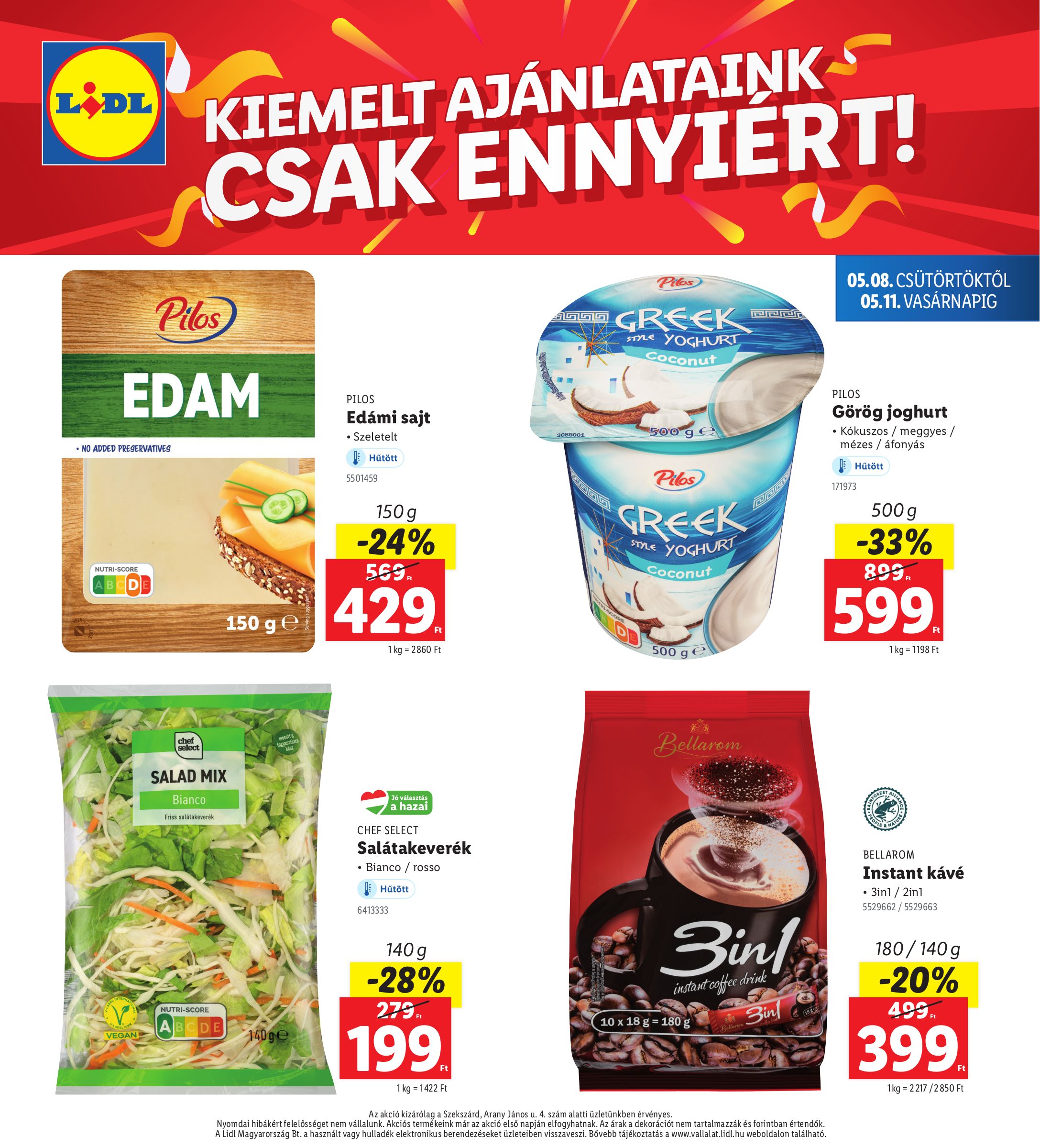 lidl - Lidl - Szekszárd akciós újság, érvényes 05.08. - 05.11. - page: 4