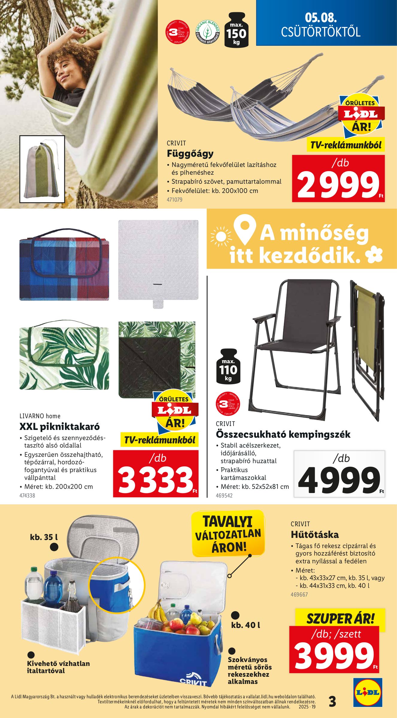 lidl - Lidl - Nonfood akciós újság, érvényes 05.08. - 05.14. - page: 3