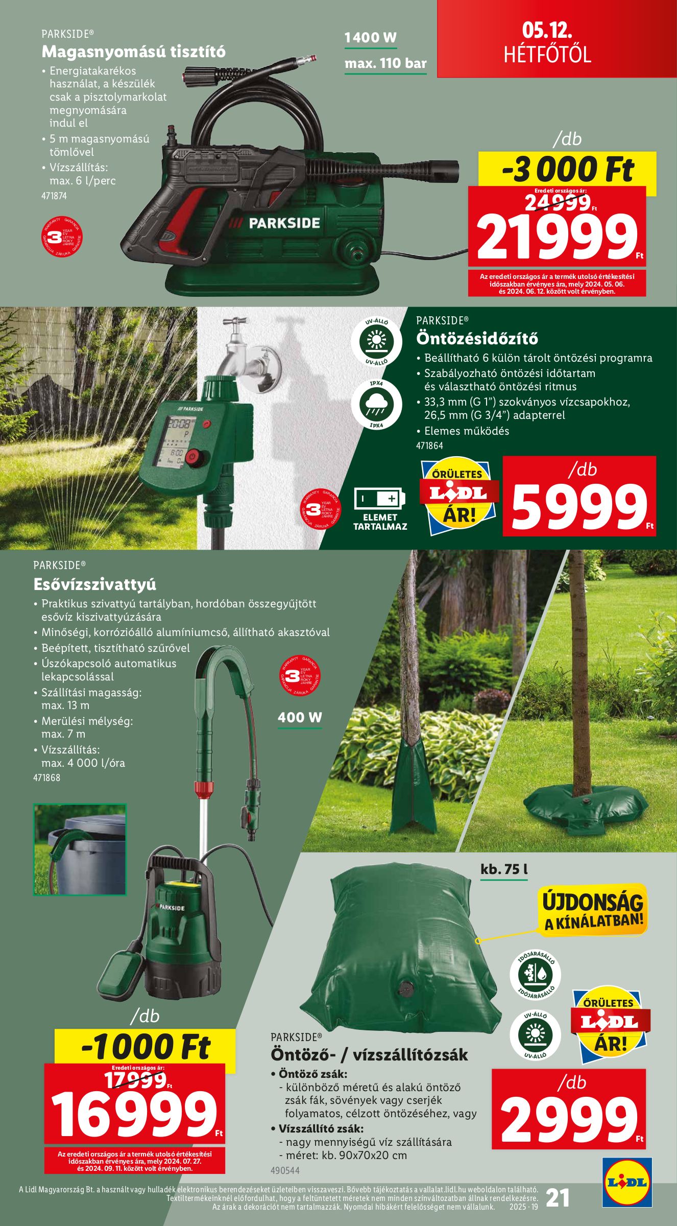 lidl - Lidl - Nonfood akciós újság, érvényes 05.08. - 05.14. - page: 21