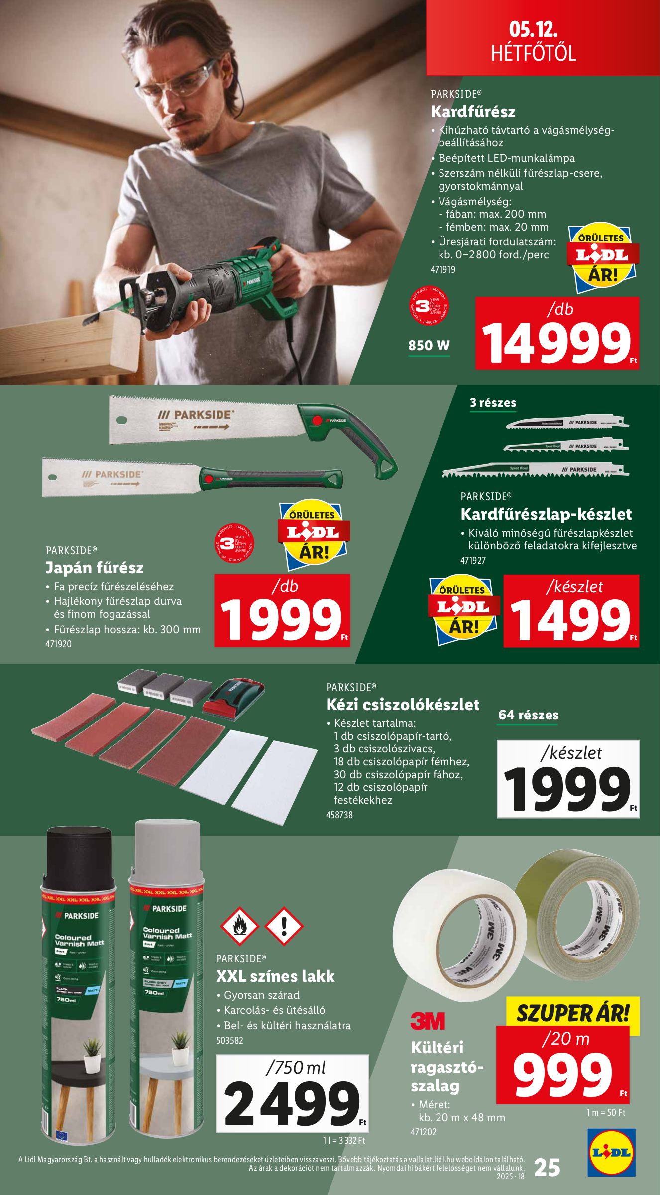 lidl - Lidl - Nonfood akciós újság, érvényes 05.08. - 05.14. - page: 25