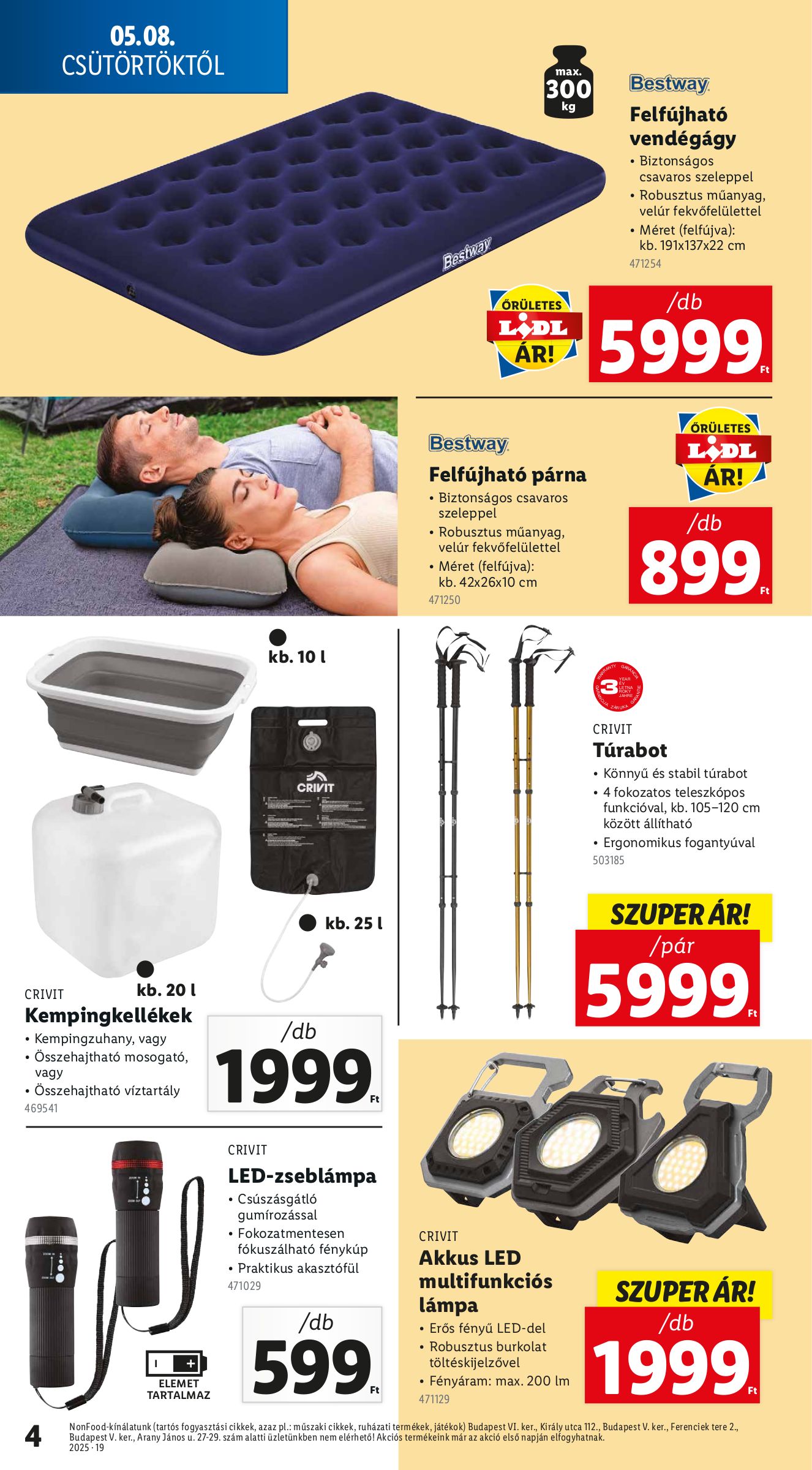 lidl - Lidl - Nonfood akciós újság, érvényes 05.08. - 05.14. - page: 4