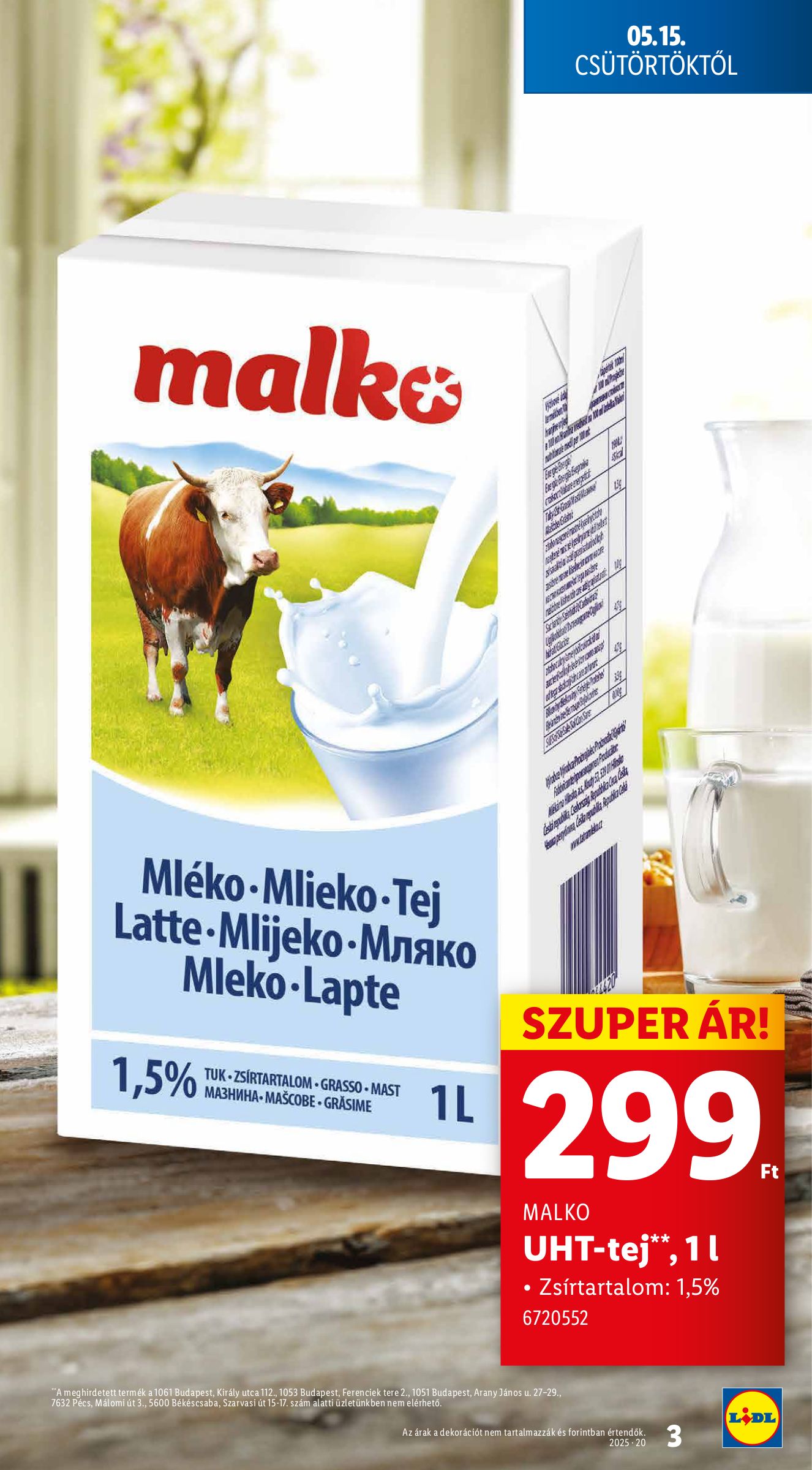 lidl - Lidl akciós újság, érvényes 05.15. - 05.21. - page: 3 lidl - Lidl akciós újság, érvényes 05.15. - 05.21. - page: 3