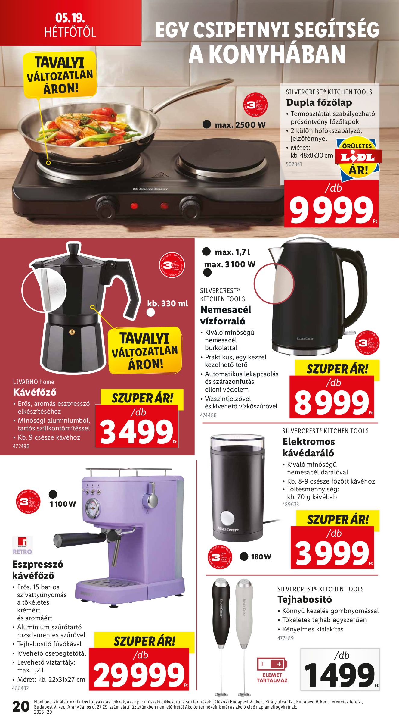 lidl - Lidl - Nonfood akciós újság, érvényes 05.15. - 05.21. - page: 20