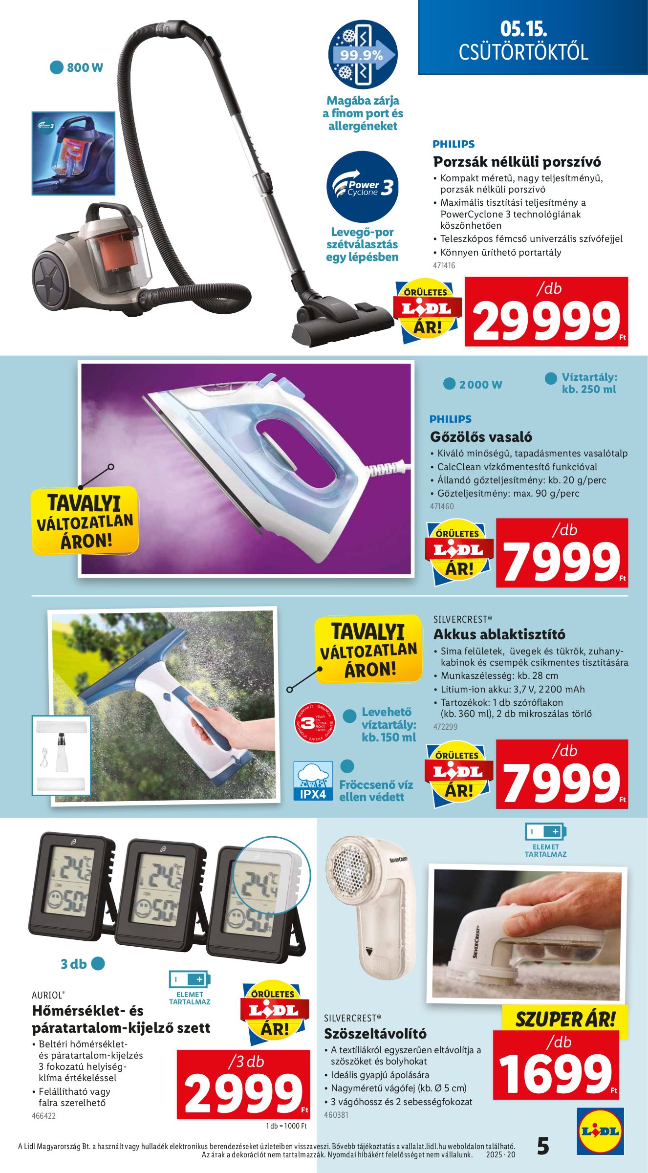 lidl - Lidl - Nonfood akciós újság, érvényes 05.15. - 05.21. - page: 5