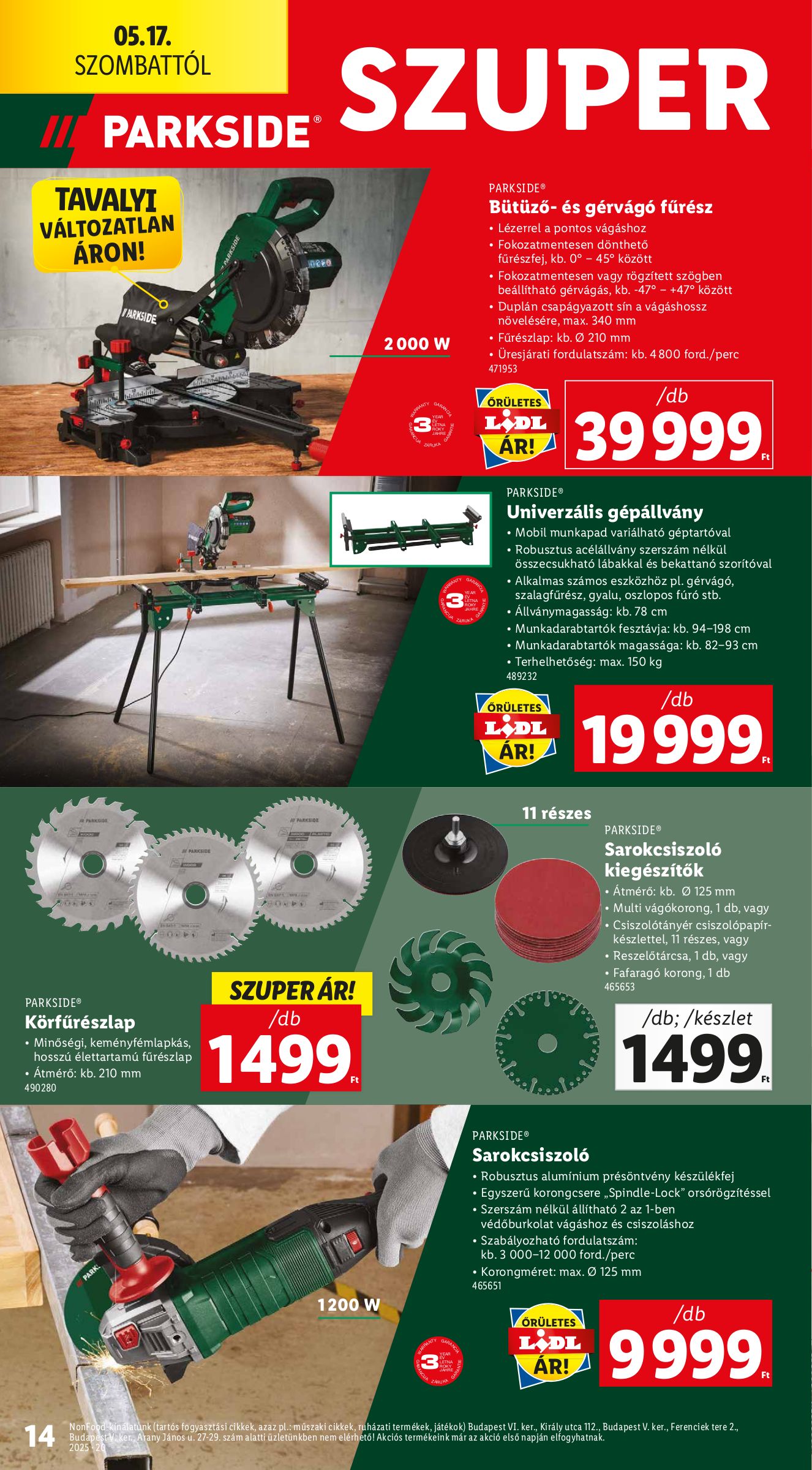 lidl - Lidl - Nonfood akciós újság, érvényes 05.15. - 05.21. - page: 14