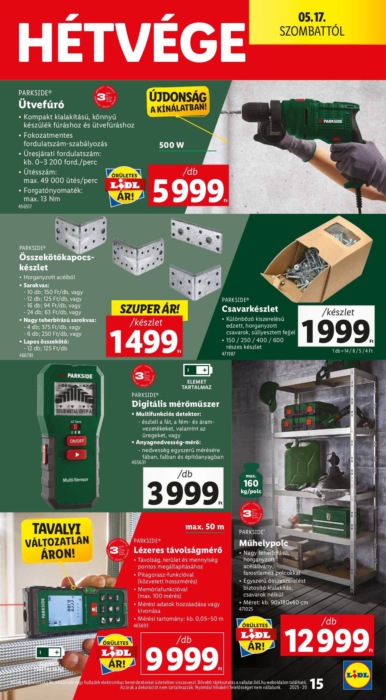 lidl - Lidl - Nonfood akciós újság, érvényes 05.15. - 05.21. - page: 15