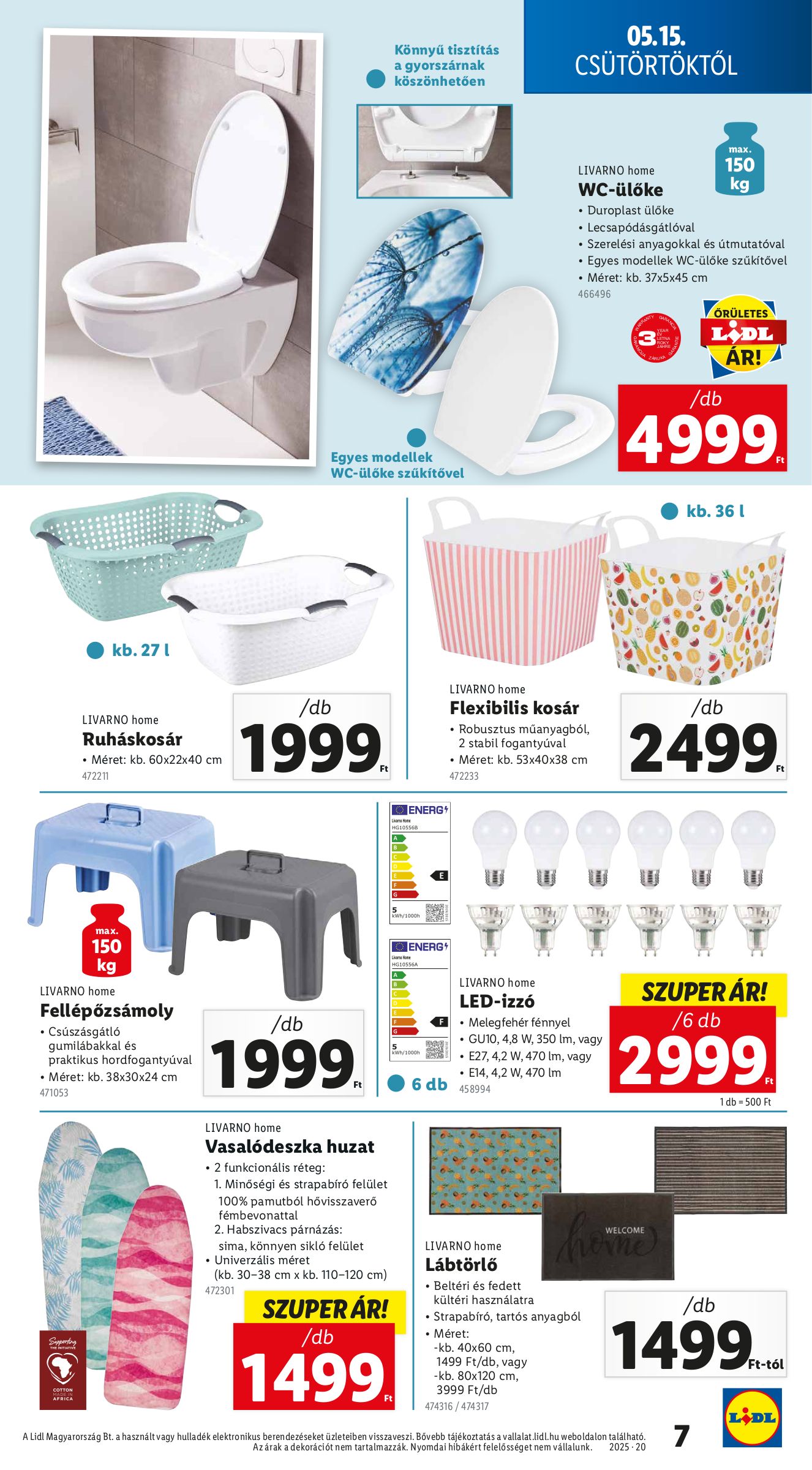 lidl - Lidl - Nonfood akciós újság, érvényes 05.15. - 05.21. - page: 7