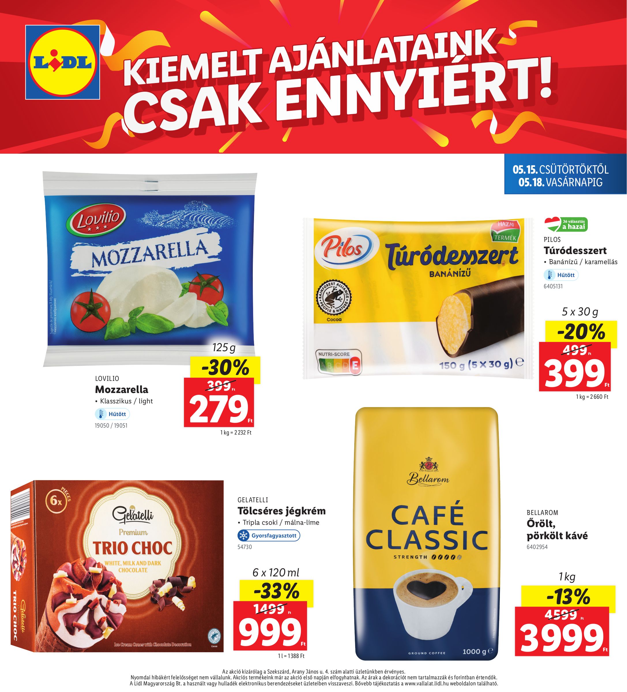 lidl - Lidl - Szekszárd akciós újság, érvényes 05.15. - 05.18. - page: 4